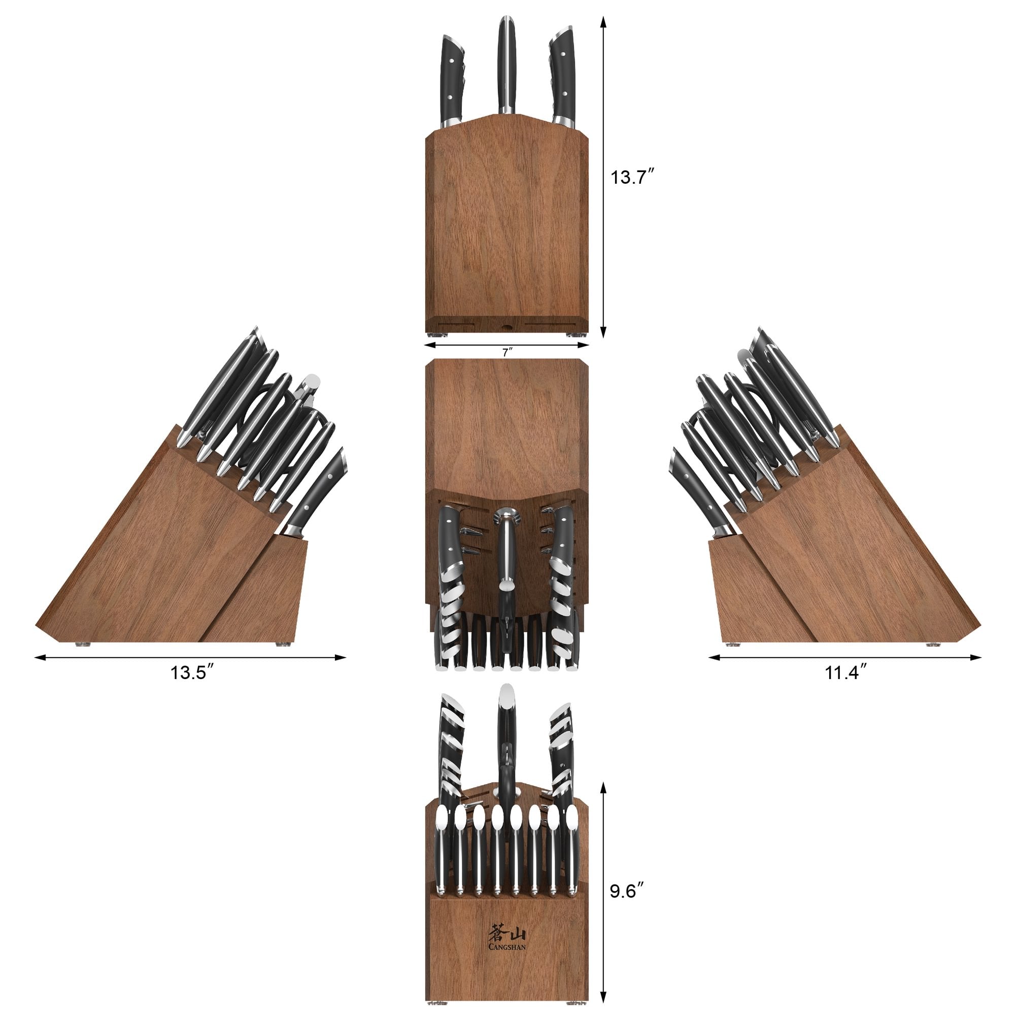 Cangshan 504203 OLYMPUS Series 23-Piece Knife Block Set