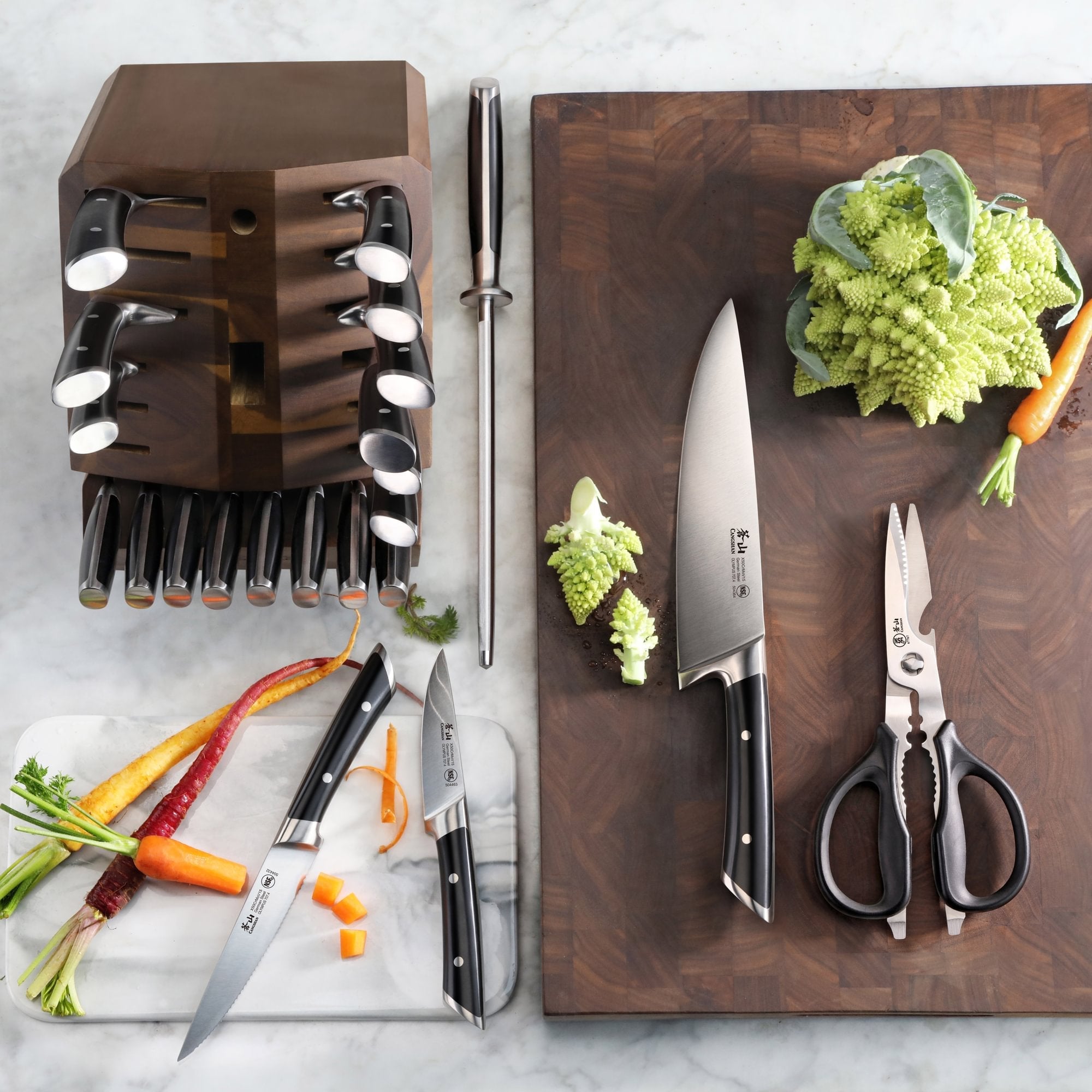 Cangshan 504203 OLYMPUS Series 23-Piece Knife Block Set