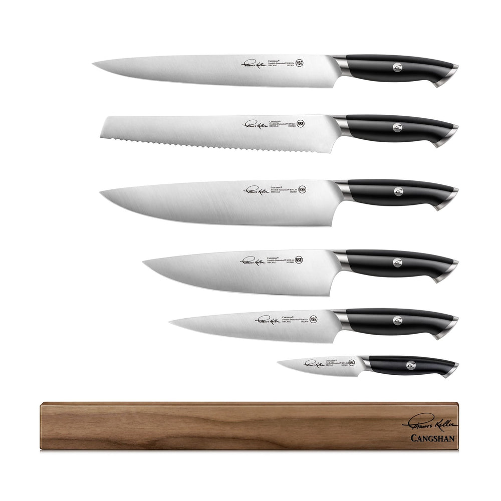 Cangshan 1023787 TKSC 7-Piece Magnetic Knife Bar Set