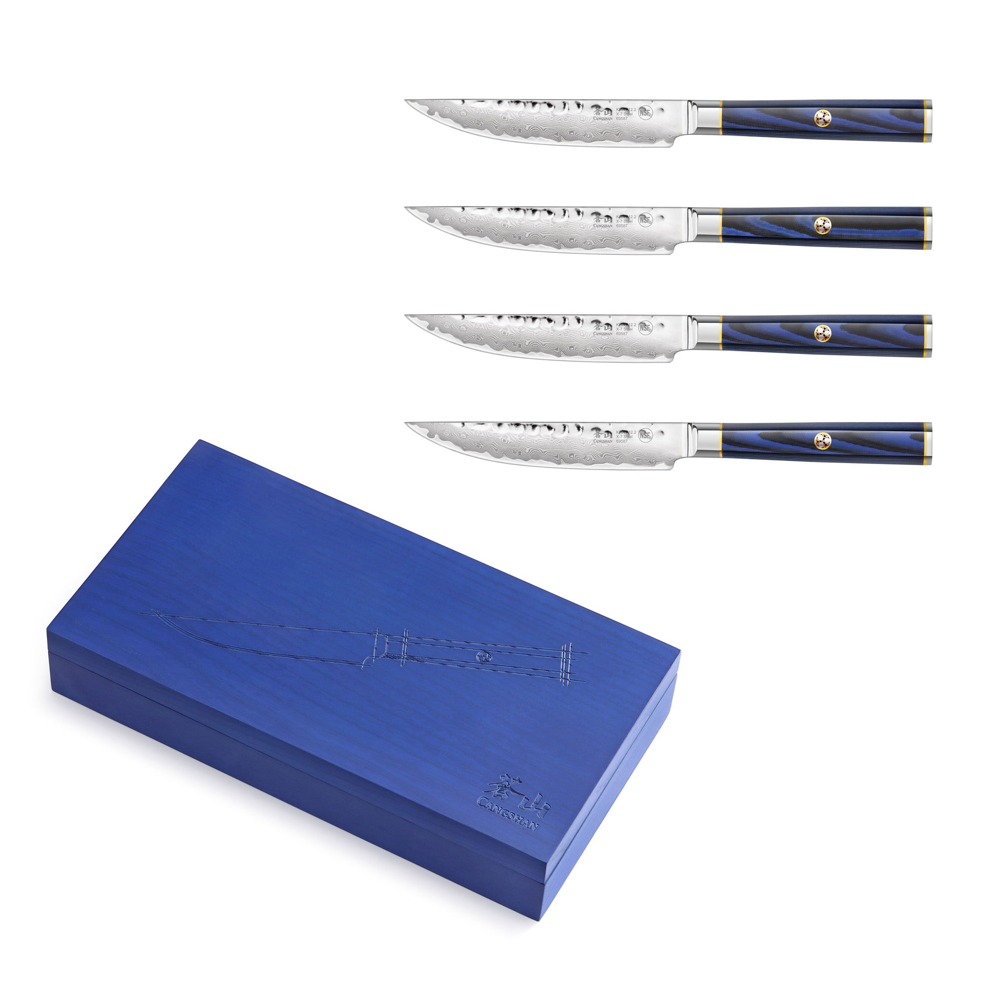 Cangshan 501509 KITA Series 4-Piece Fine Edge Steak Knife Set