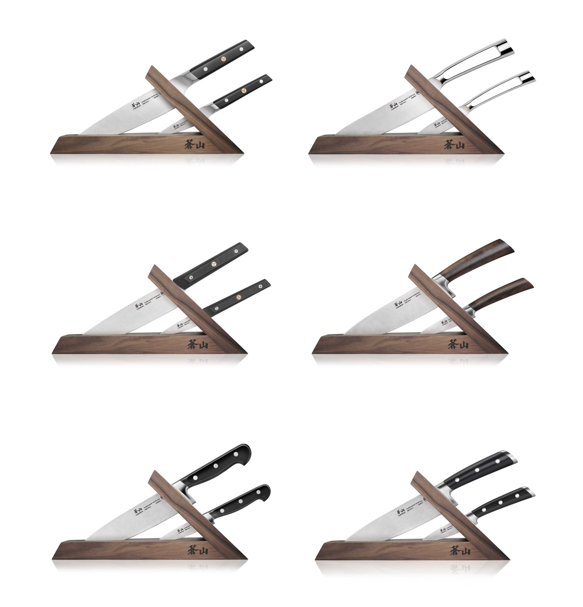 Cangshan 1021387 TAI Triangle Walnut Wood Knife Block - One Slot
