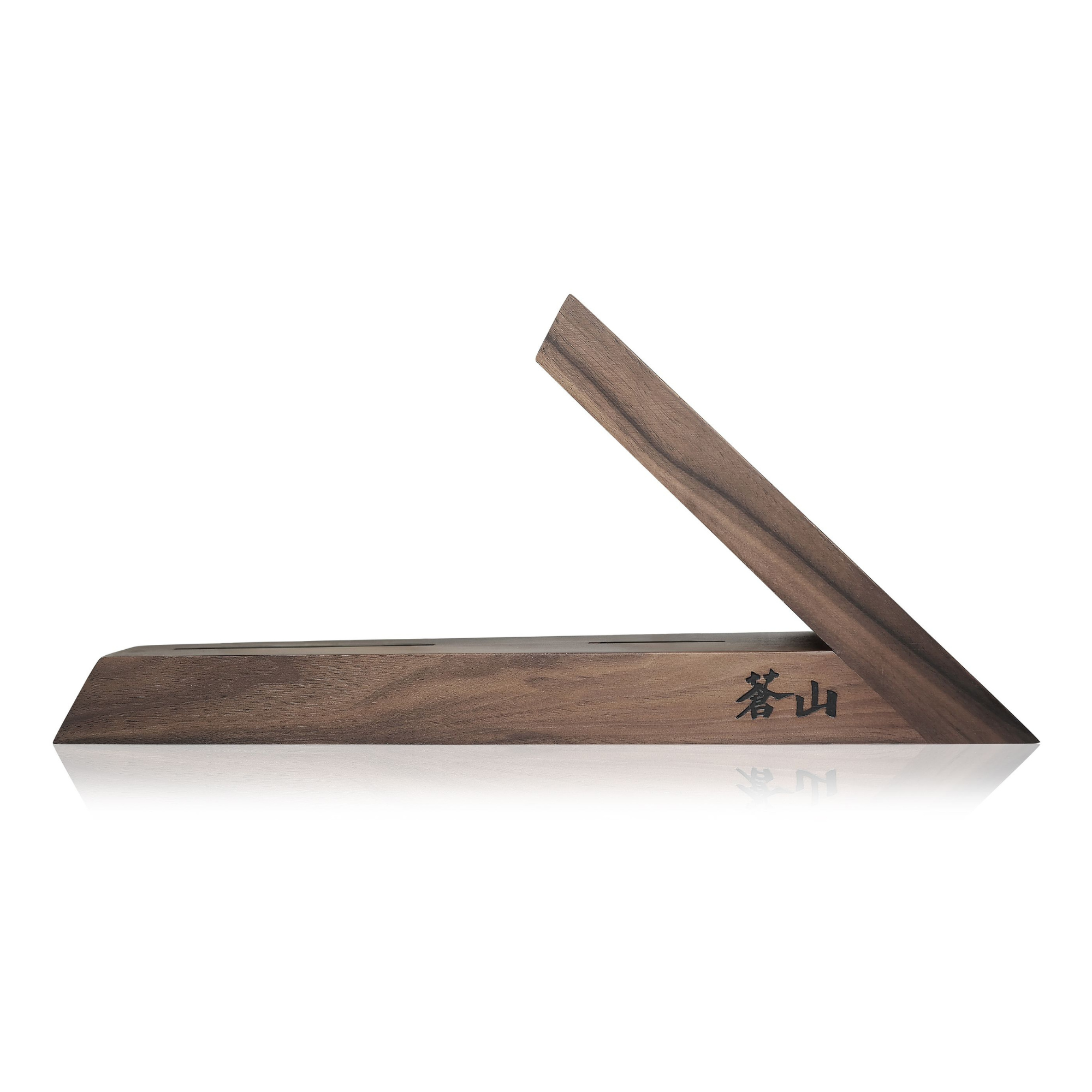 Cangshan 1021387 TAI Triangle Walnut Wood Knife Block - One Slot