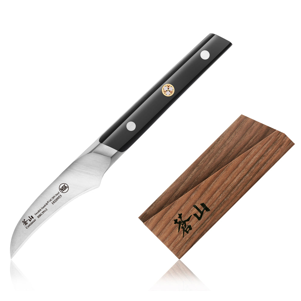 Cangshan 1020960 TC Series 2.75-Inch Peeling Knife with Ash Wood Sheath