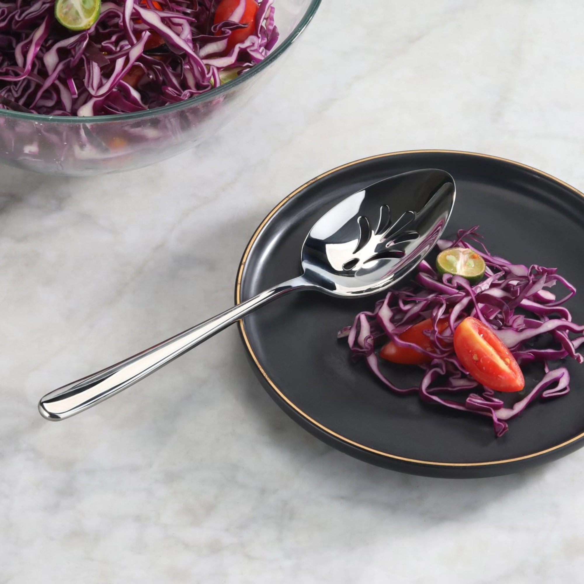 Cangshan 505118 RAIN II Series Slotted Serving Spoon