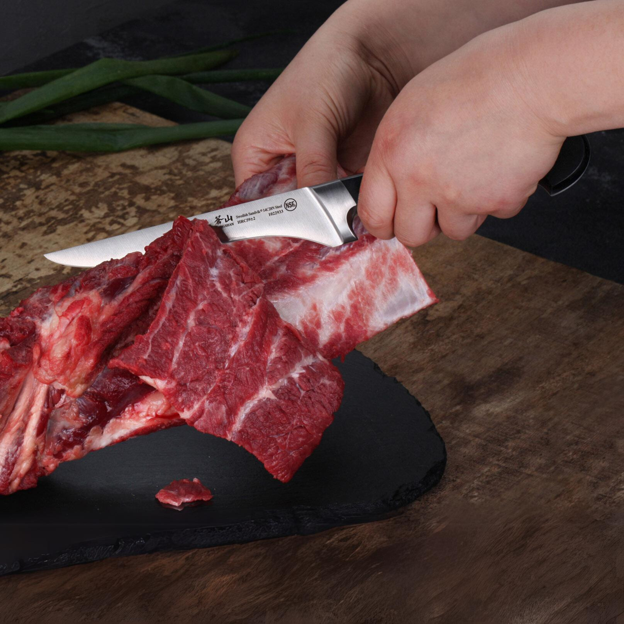 Cangshan 1022940 TV2 Series 6-Inch Boning Knife with Wood Sheath