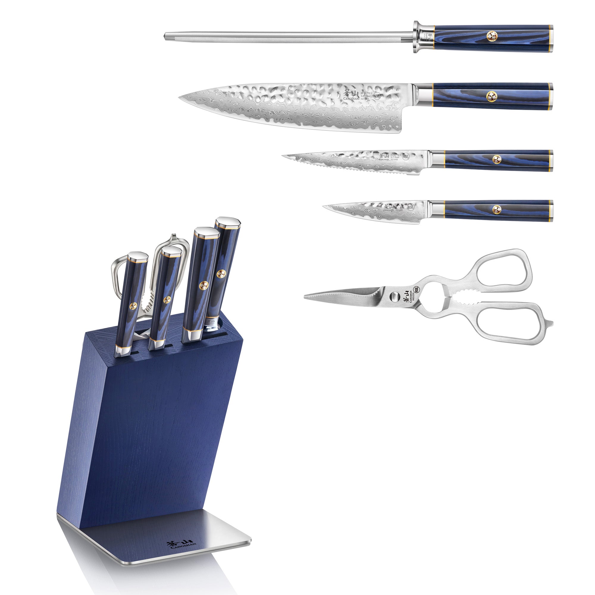 Cangshan 501547 KITA Series 6-Piece Knife Block Set - Maple Block