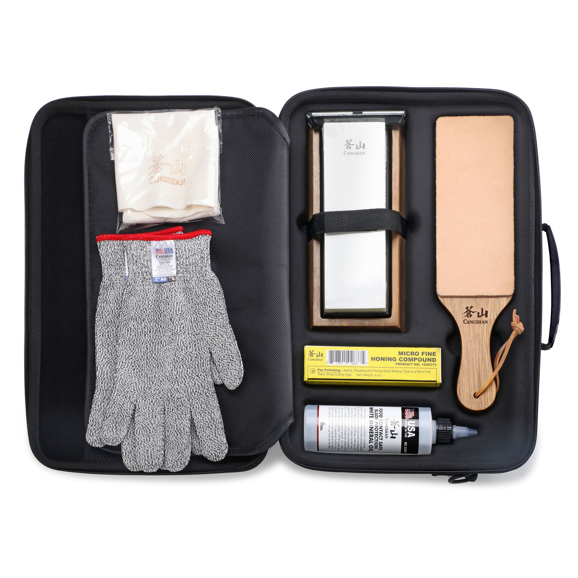 Cangshan 1026757 7-Piece Kitchen Knife Care & Sharpening Kit