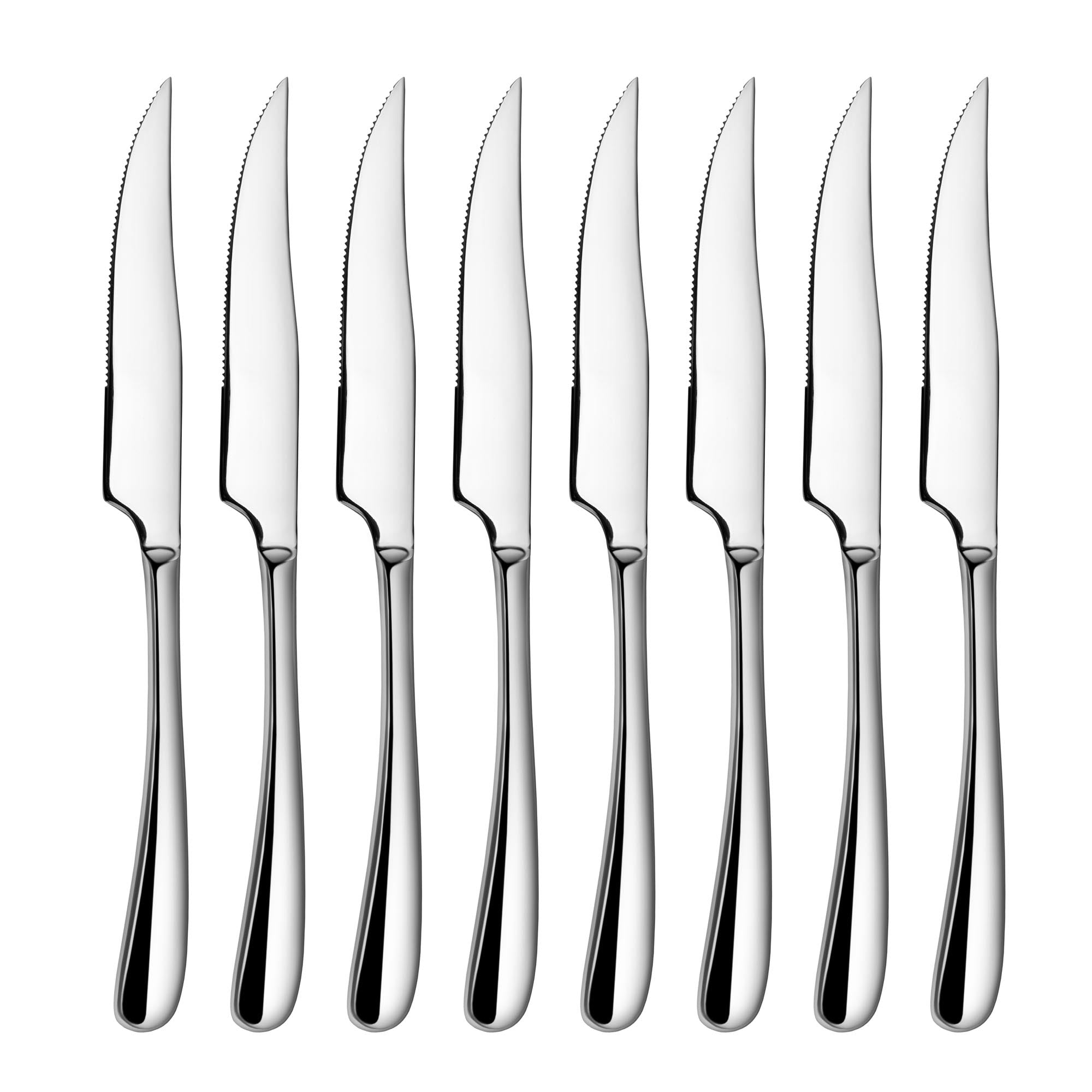 Cangshan 1027044 RAIN II Series 8-Piece Forged Steak Knife Set