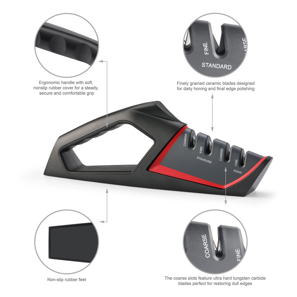 Cangshan 1026818 SHARK Series Hand-Held Knife Sharpener