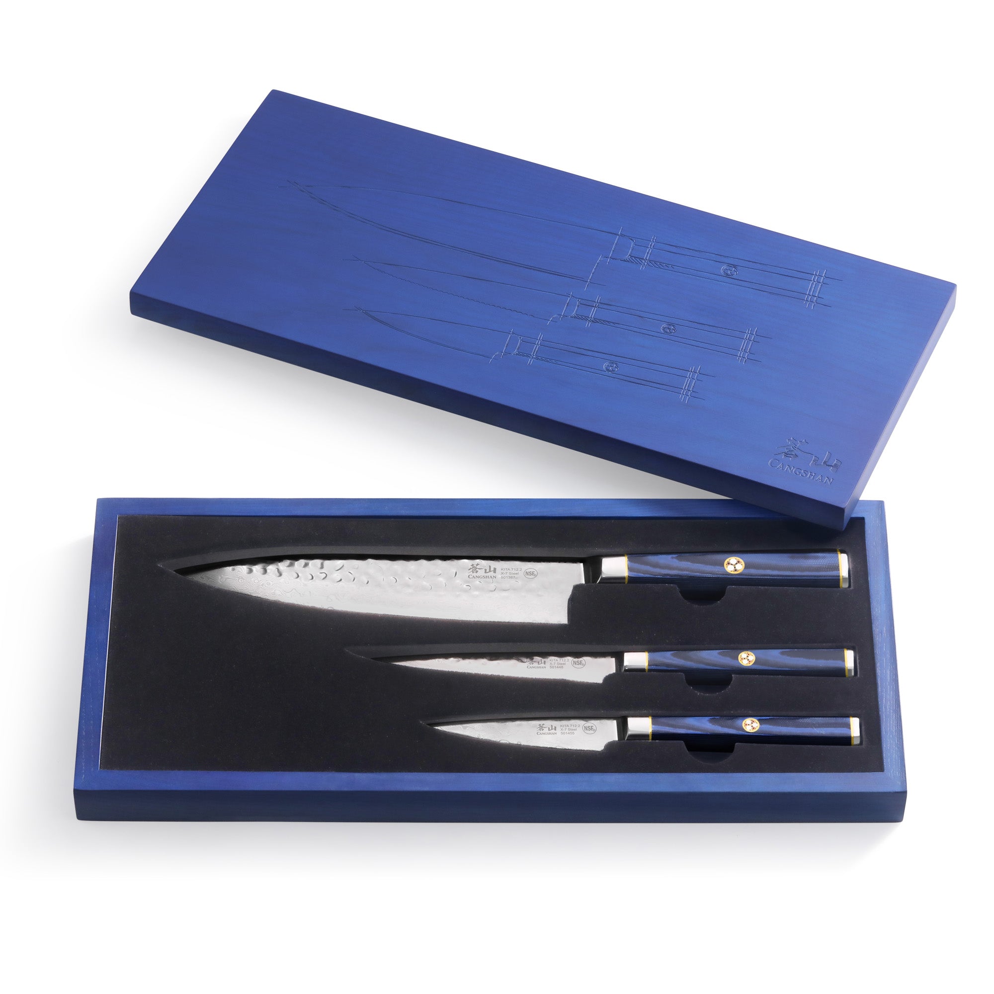 Cangshan 501530 KITA Series 3-Piece Starter Knife Set