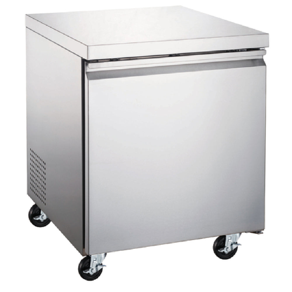 Omcan 50053 27 Inch 6.3 Cu Ft Under Counter Freezer Reach In Stainless Steel