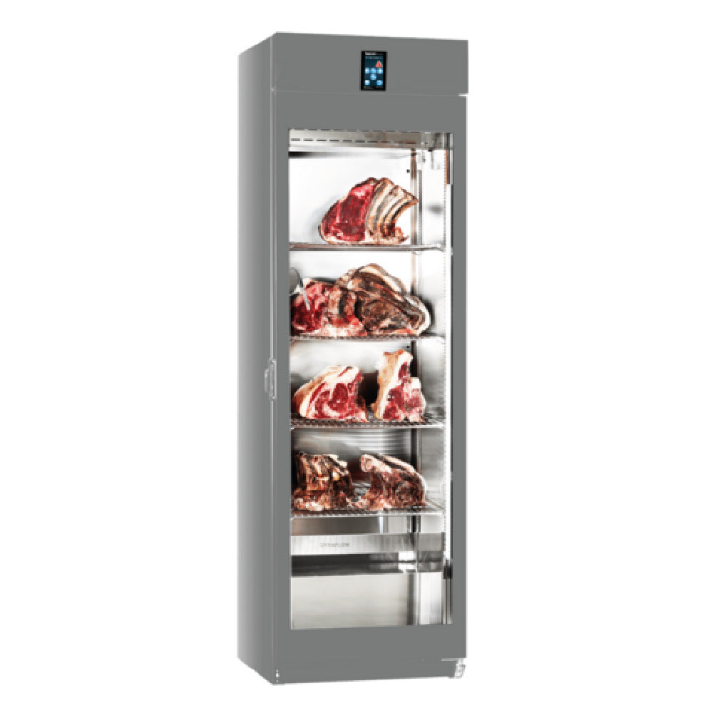 Omcan 48036 26 Inch Meat Curing Aging Cabinet 28.3 Cu. Ft. Capacity Stainless Steel