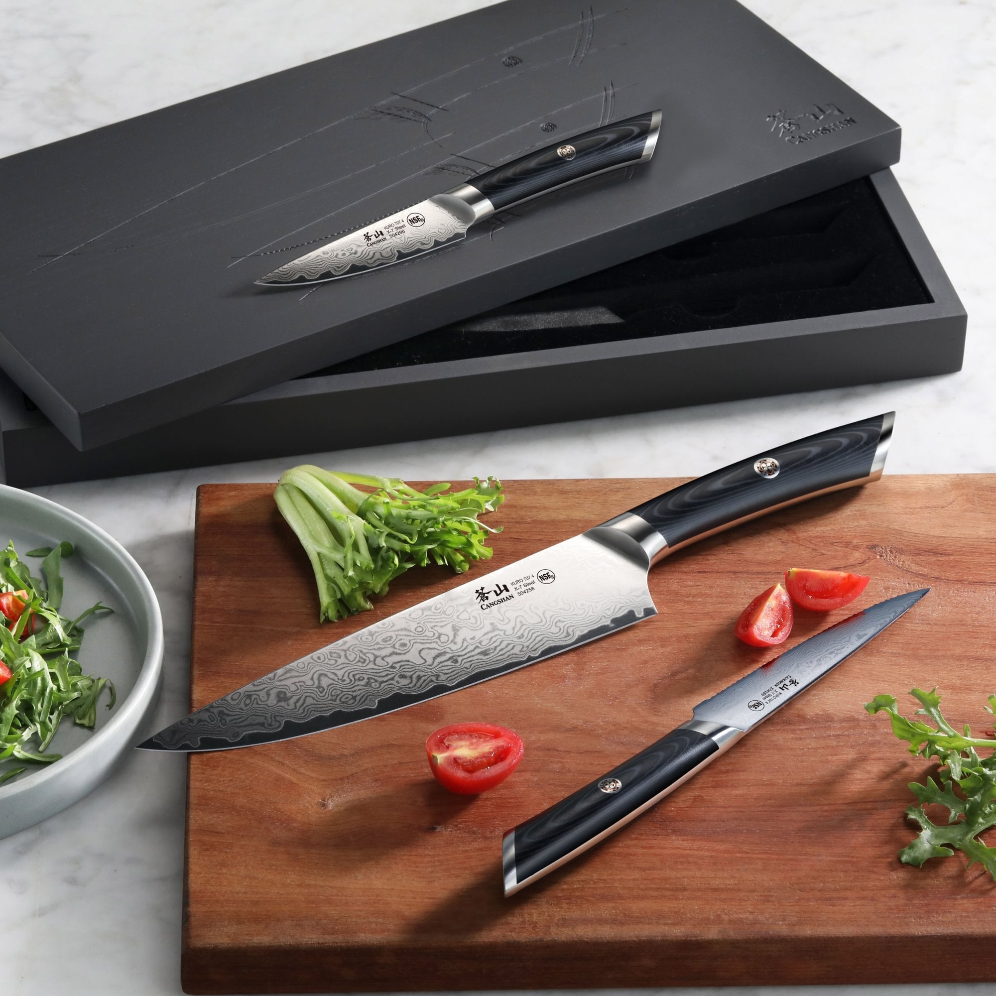 Cangshan 504319 KURO Series 3-Piece Starter Knife Set