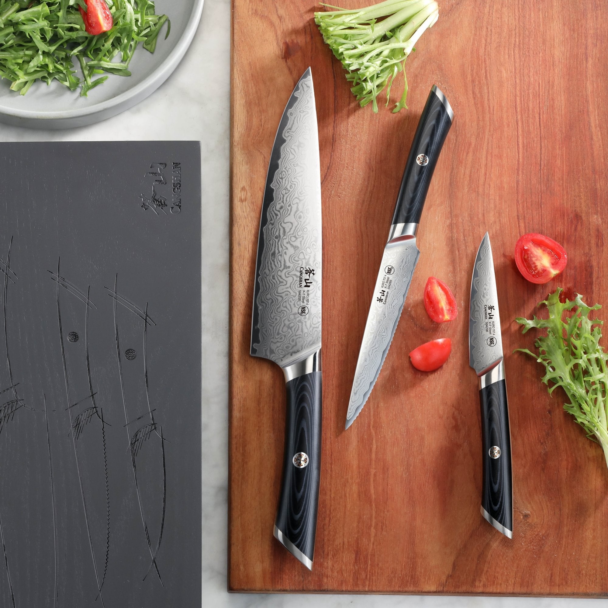 Cangshan 504319 KURO Series 3-Piece Starter Knife Set