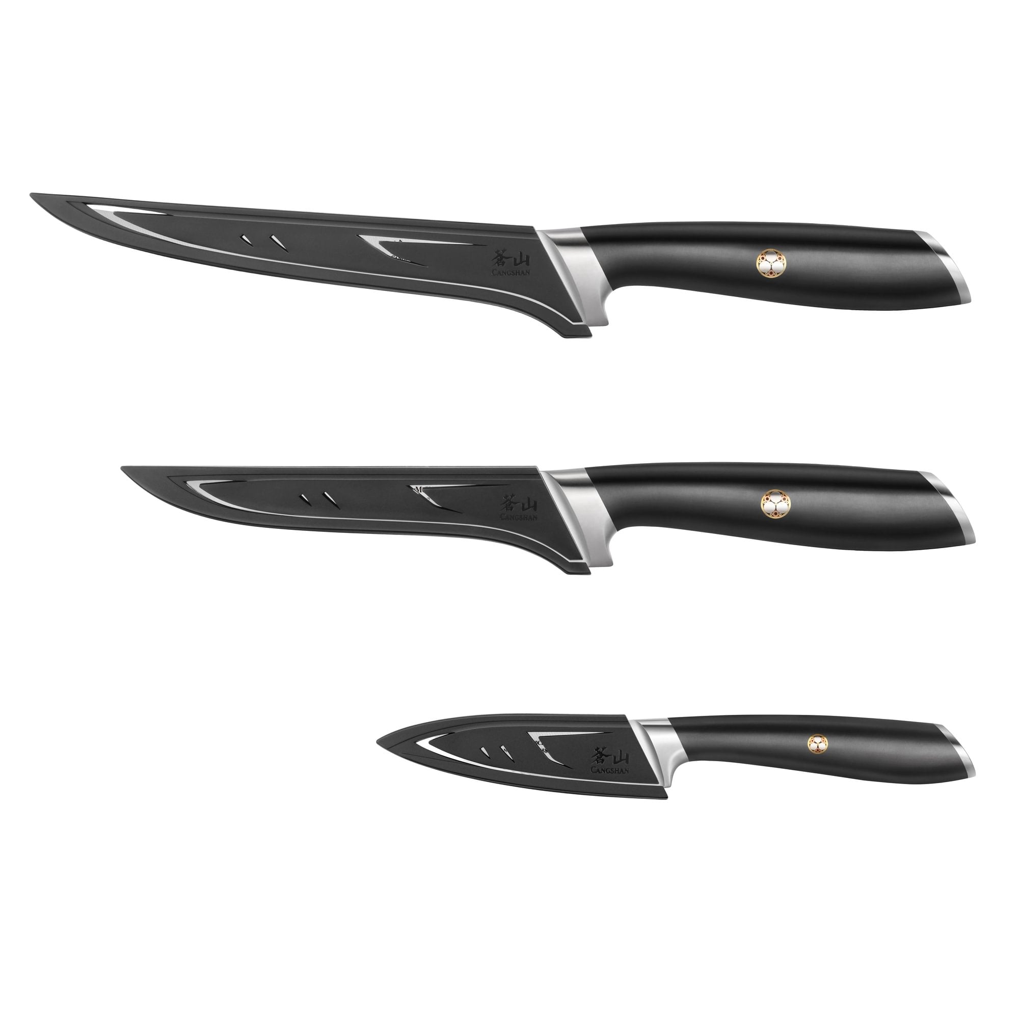 Cangshan 1026696 L Series 3-Piece Fillet Knife Set with Sheath