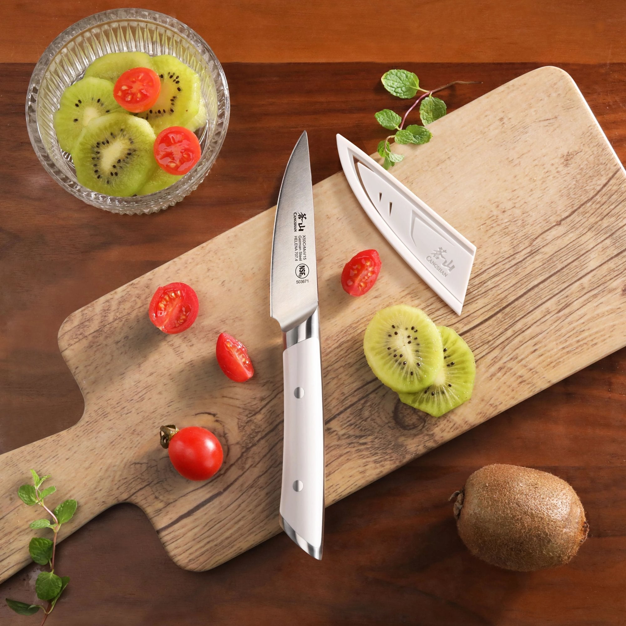 Cangshan 503671 HELENA Series 3.5-Inch Paring Knife - White