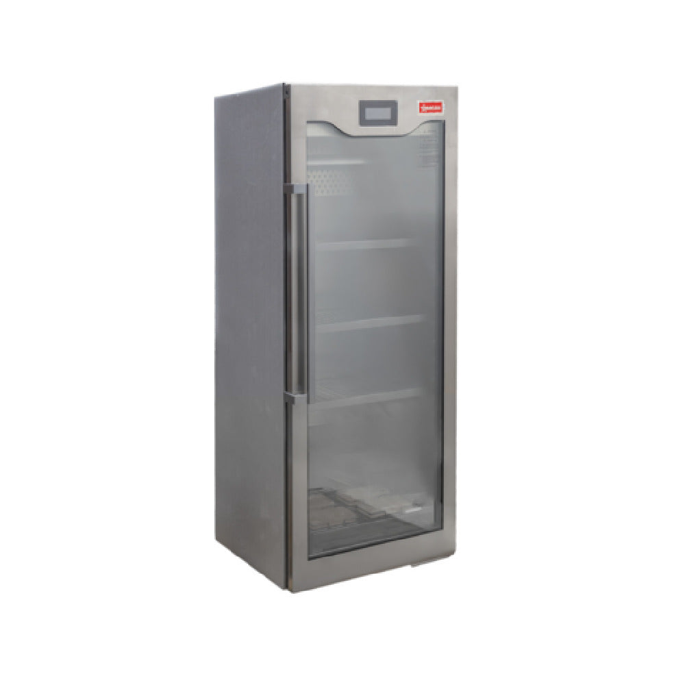 Omcan 46689 27-3/5 Inch Dry Aging Cabinet 16.95 Cu.ft Antimicrobial Interior with UVC Sterilization