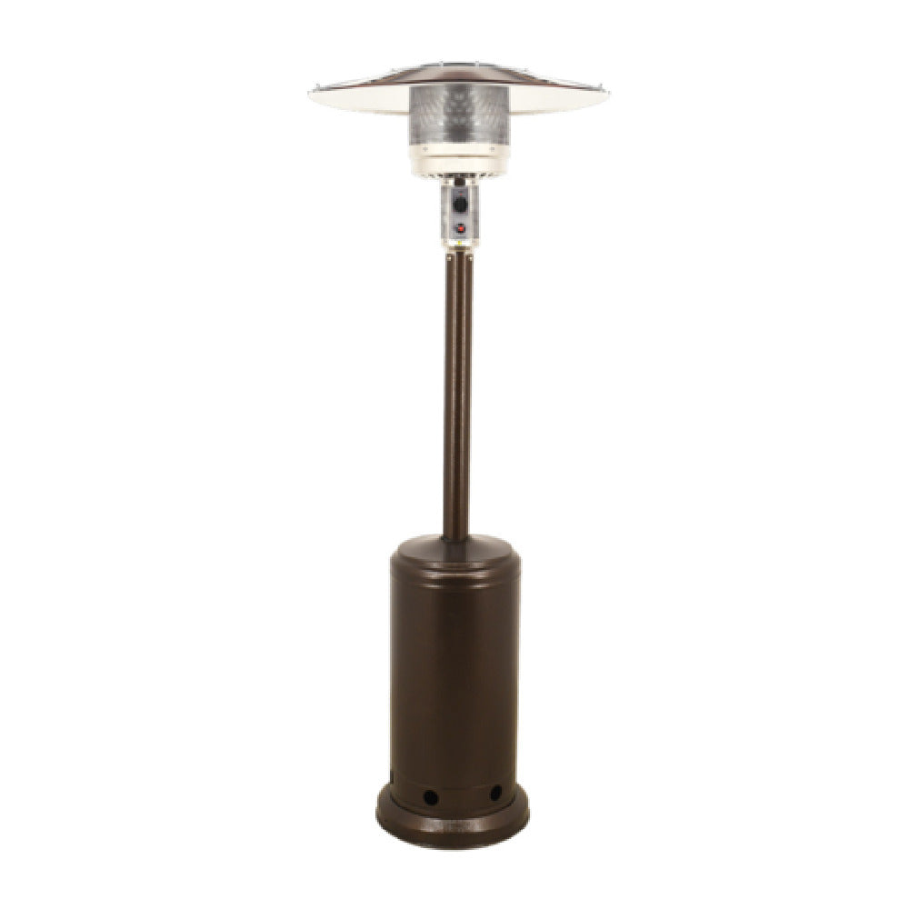 Omcan 46799 Gas Patio Heater 45000 BTU with Pulse Ignition Brown Powder Coated
