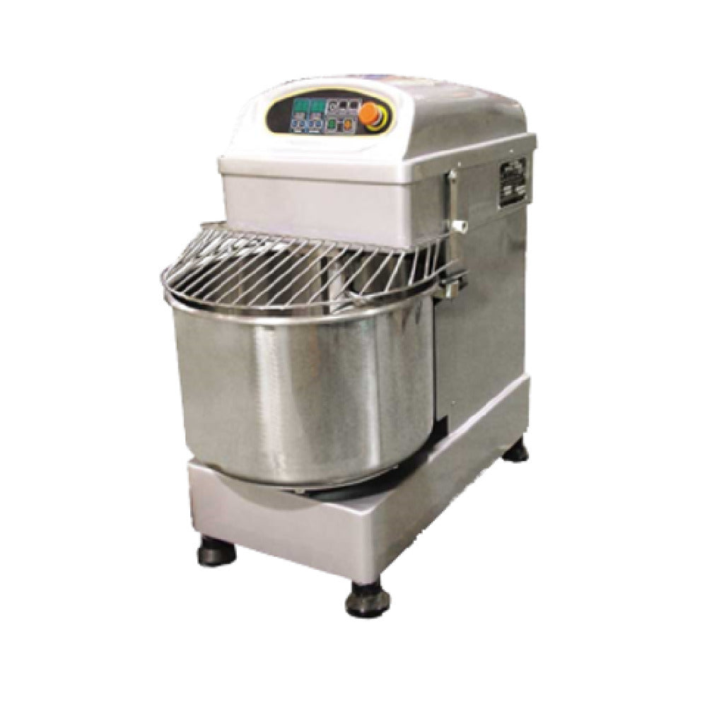 Omcan 19194 35 Quart Electric Spiral Dough Mixer with Safety Cover and Bowl