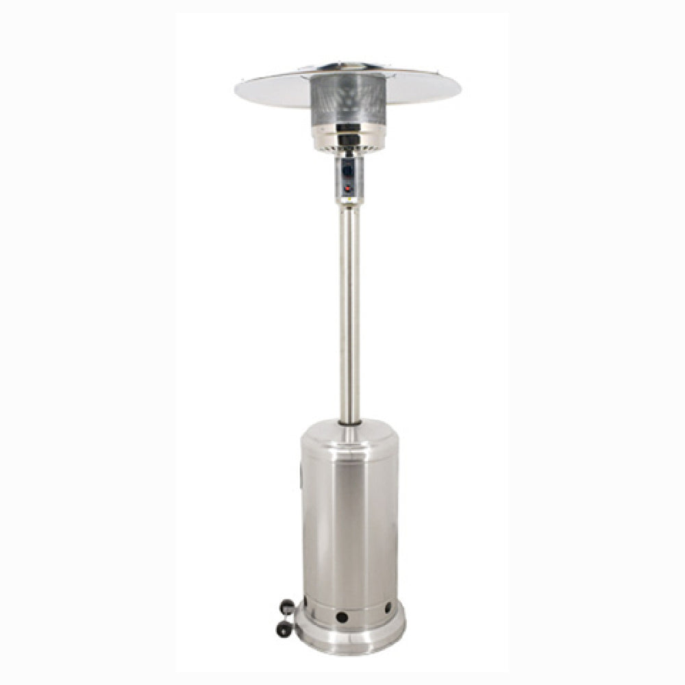 Omcan 47016 Patio Heater Gas 45000 BTU Stainless Steel with Tilt Shutoff