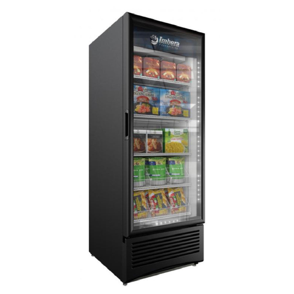 Omcan 41221 30 Inch Freezer Reach-in Display 23.7 cu ft Black ENERGY STAR®