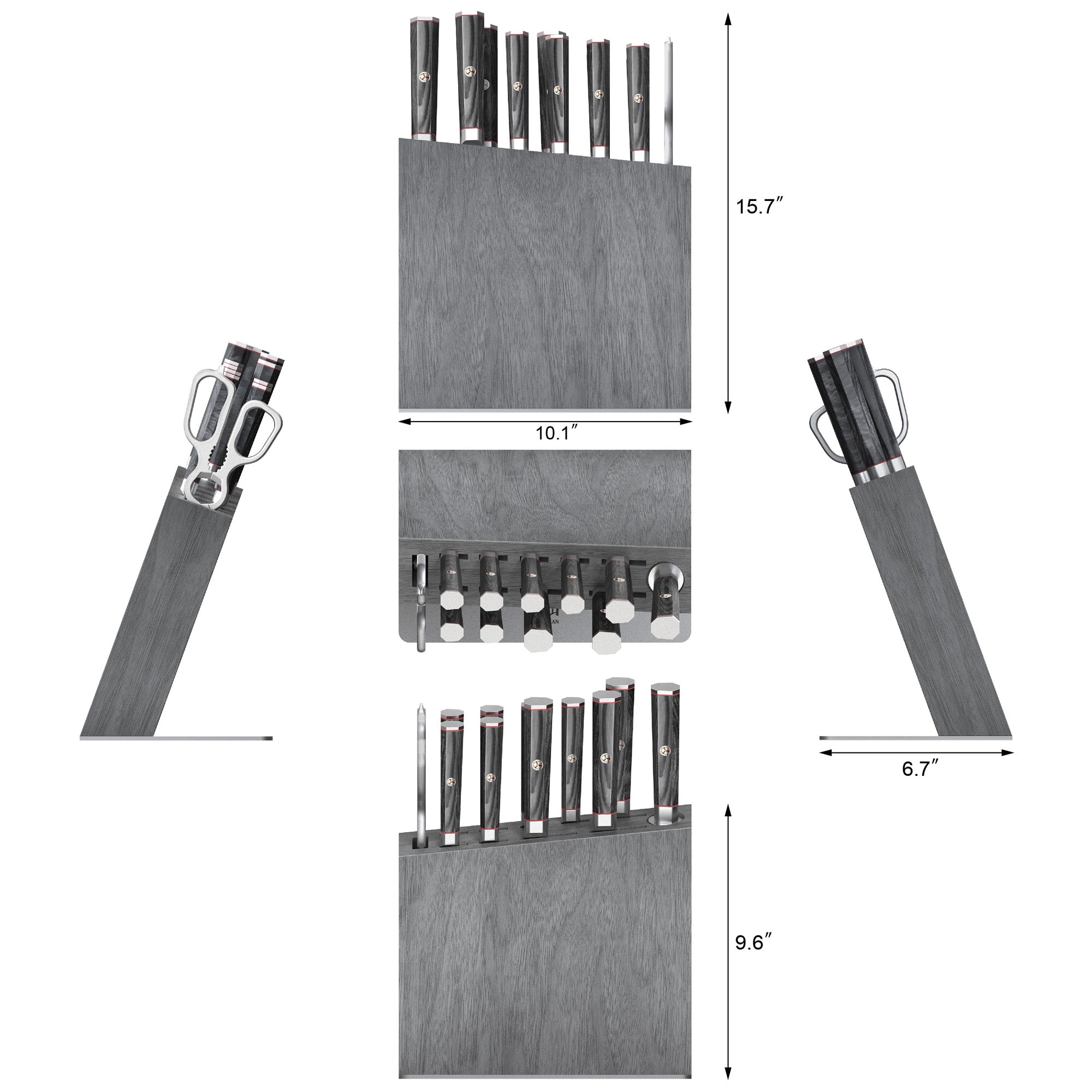 Cangshan 501370 YARI Series 12-Piece Knife Block Set