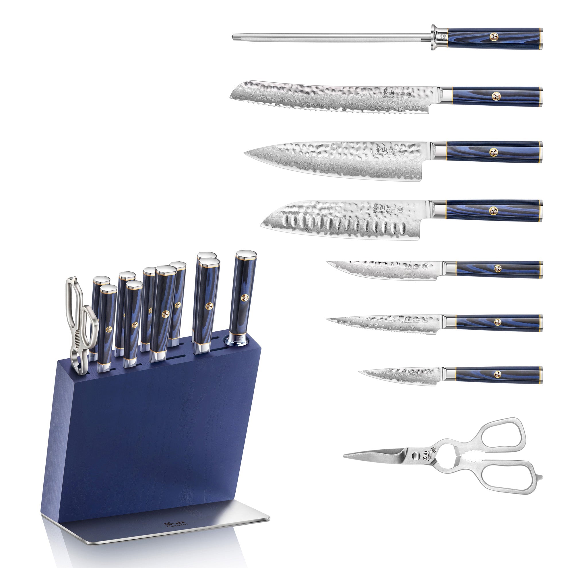 Cangshan 501790 KITA Series 12-Piece HUA Knife Block Set
