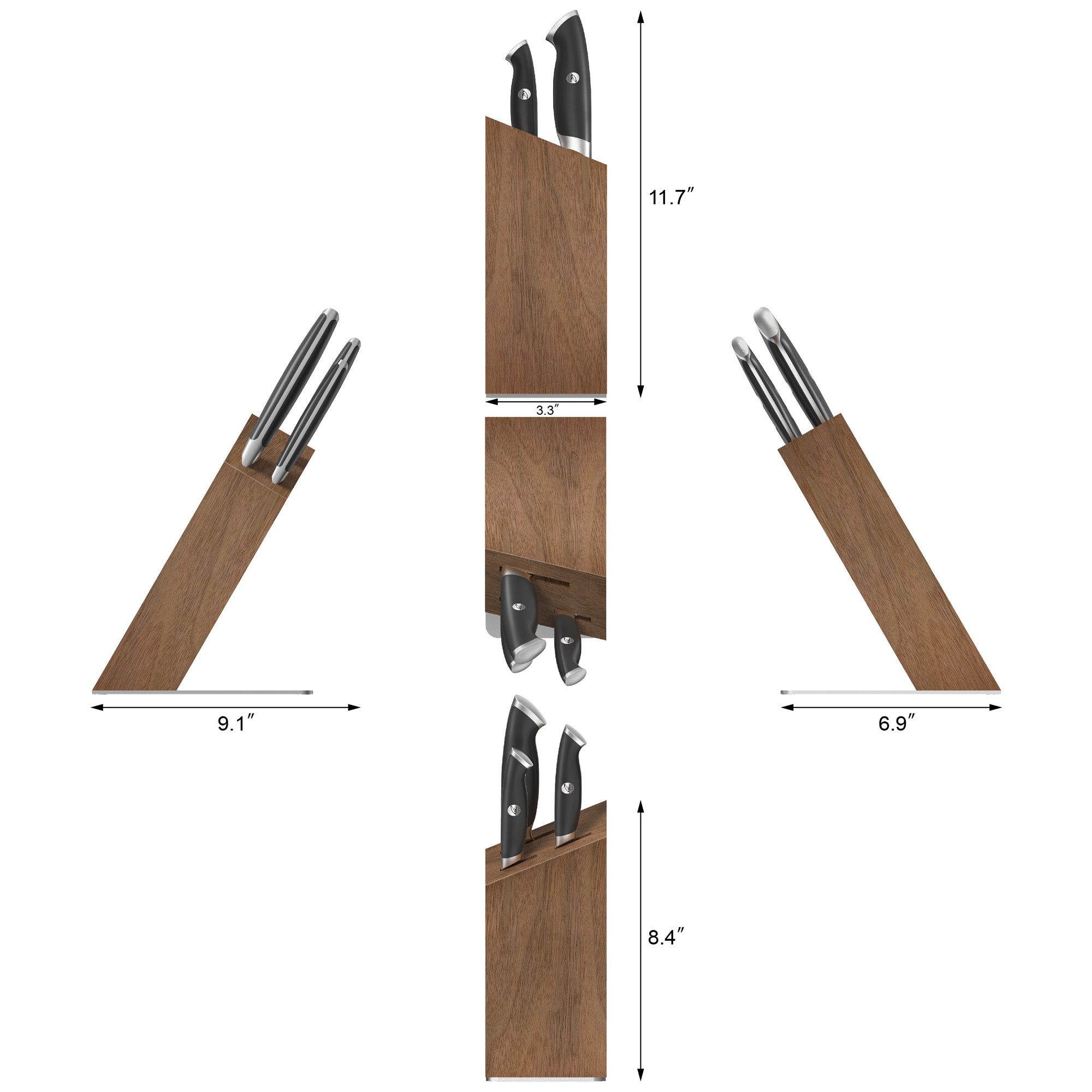 Cangshan 1027341 TKSC 4-Piece Knife Block Set - White