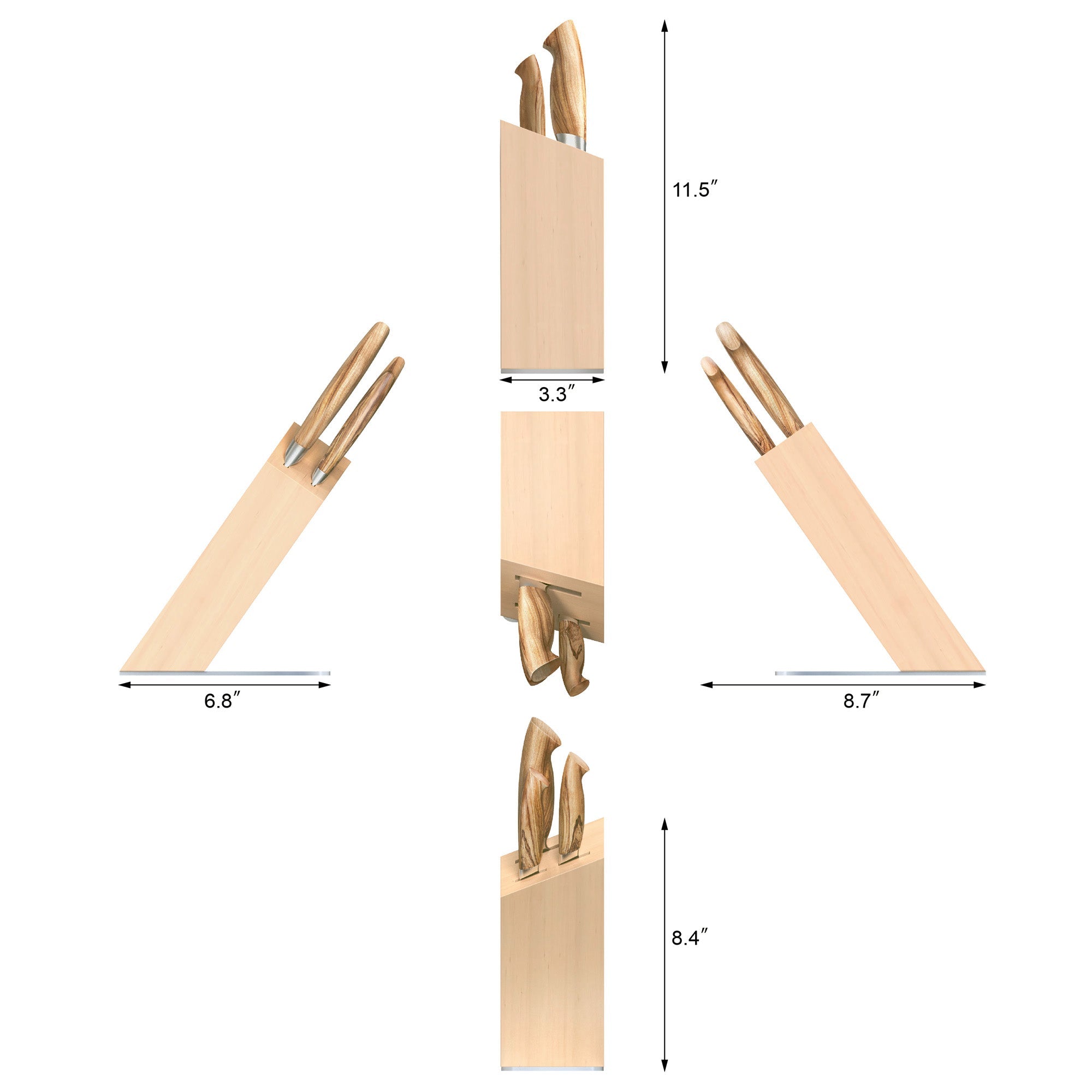 Cangshan 501677 OLIV Series 4-Piece Knife Block Set
