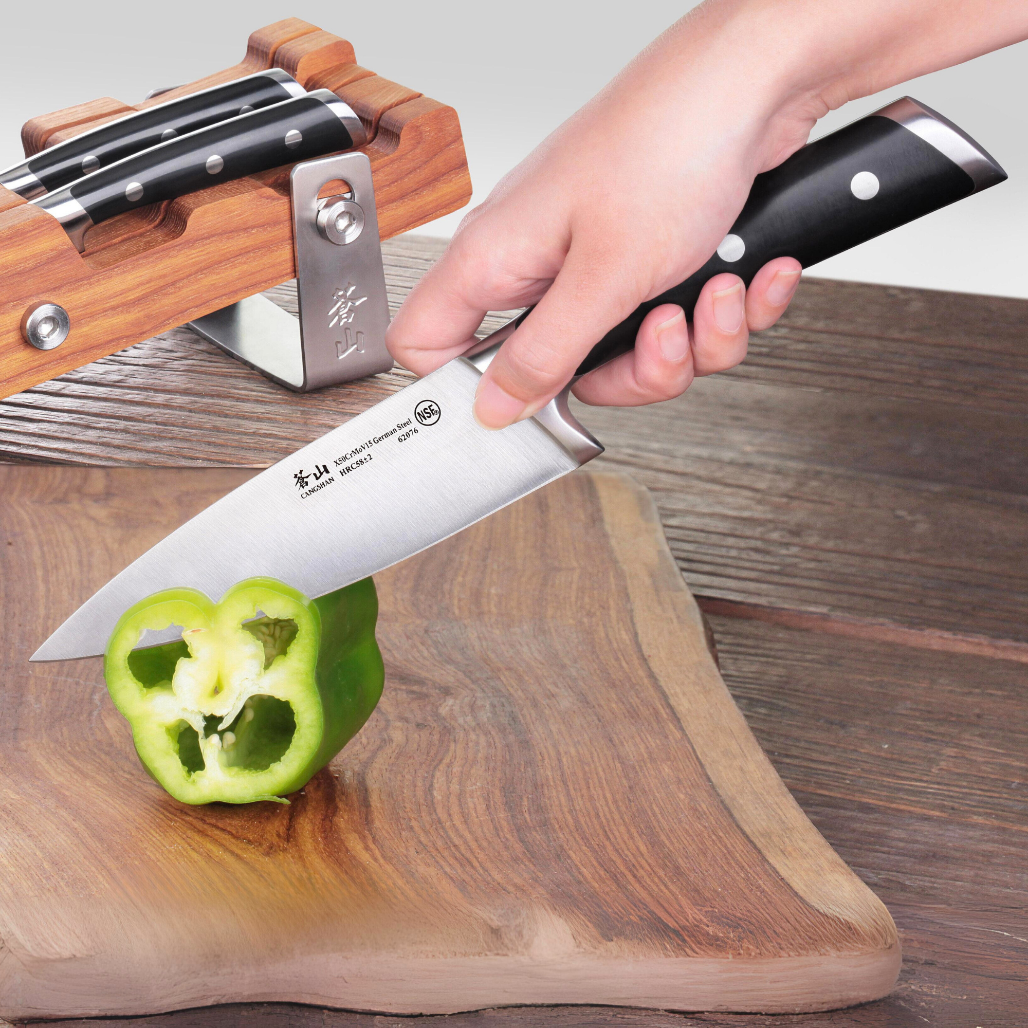 Cangshan 61864 S Series 4-Piece Starter Knife Block Set