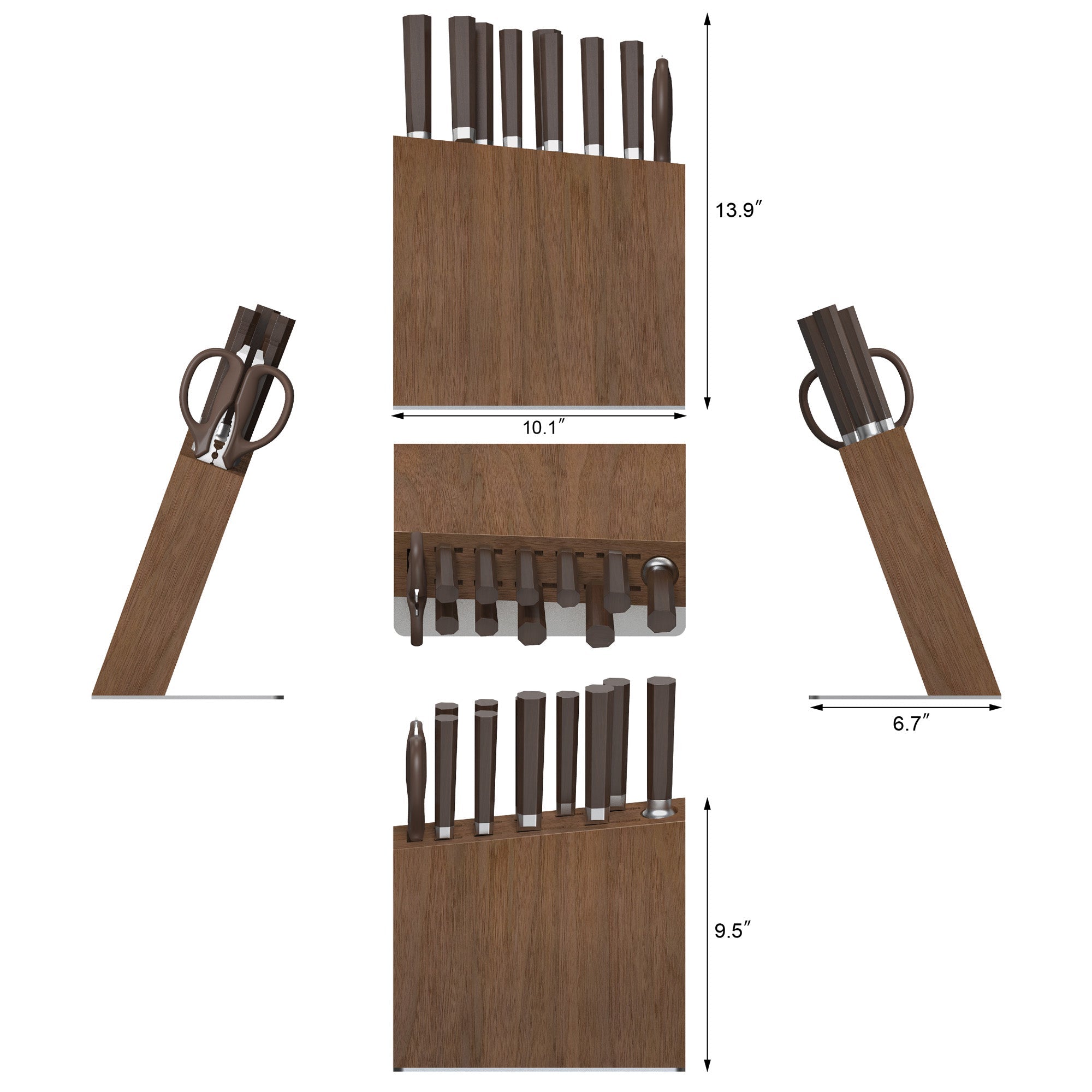 Cangshan 503534 MAYA Series 12-Piece Knife Block Set