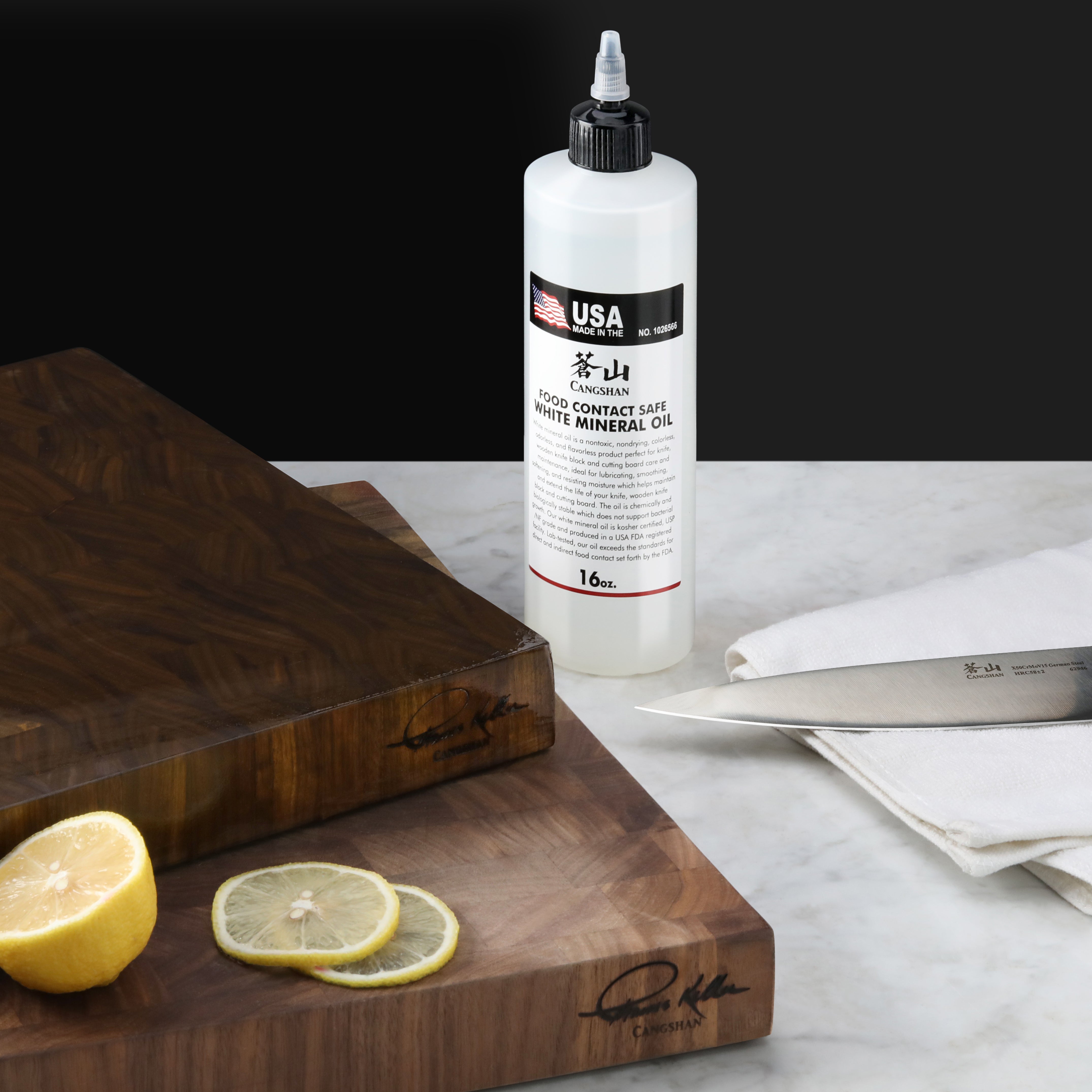 Cangshan 1026566 White Mineral Oil for Blade Protection