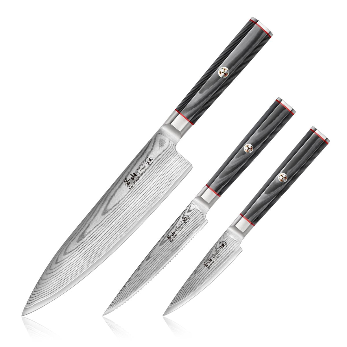 Cangshan 501356 YARI Series 3-Piece Starter Knife Set