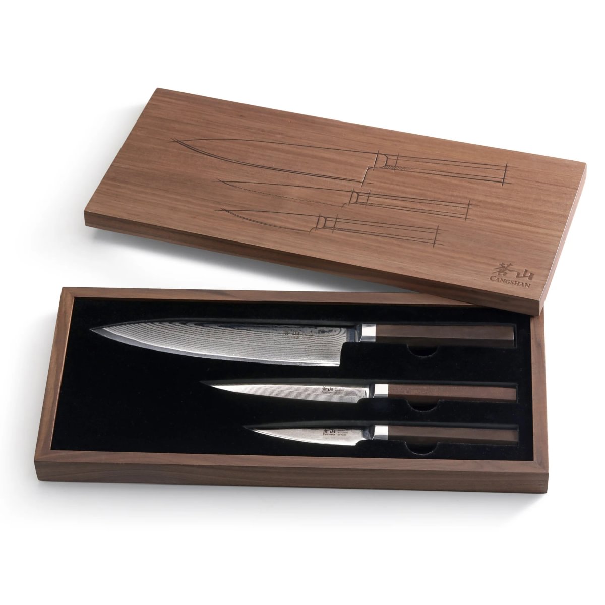 Cangshan 503787 MAYA Series 3-Piece Starter Knife Set