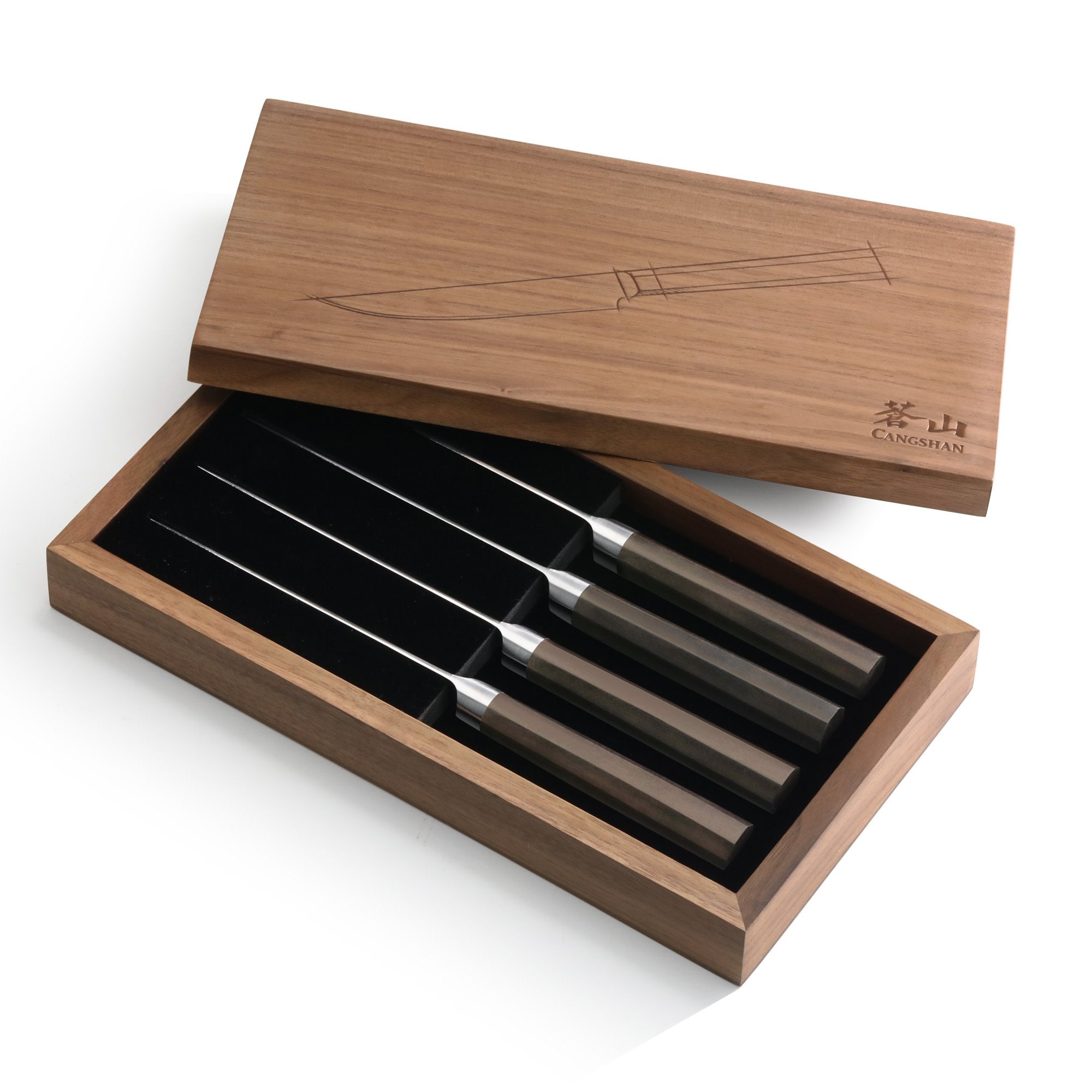 Cangshan 503756 MAYA Series 4-Piece Steak Knife Set