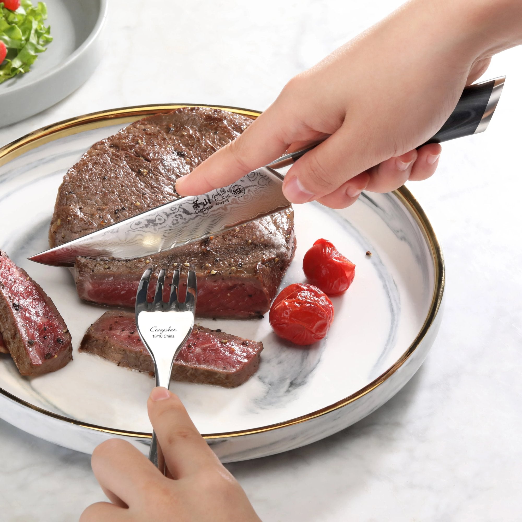 Cangshan 504326 KURO Series 4-Piece Steak Knife Set