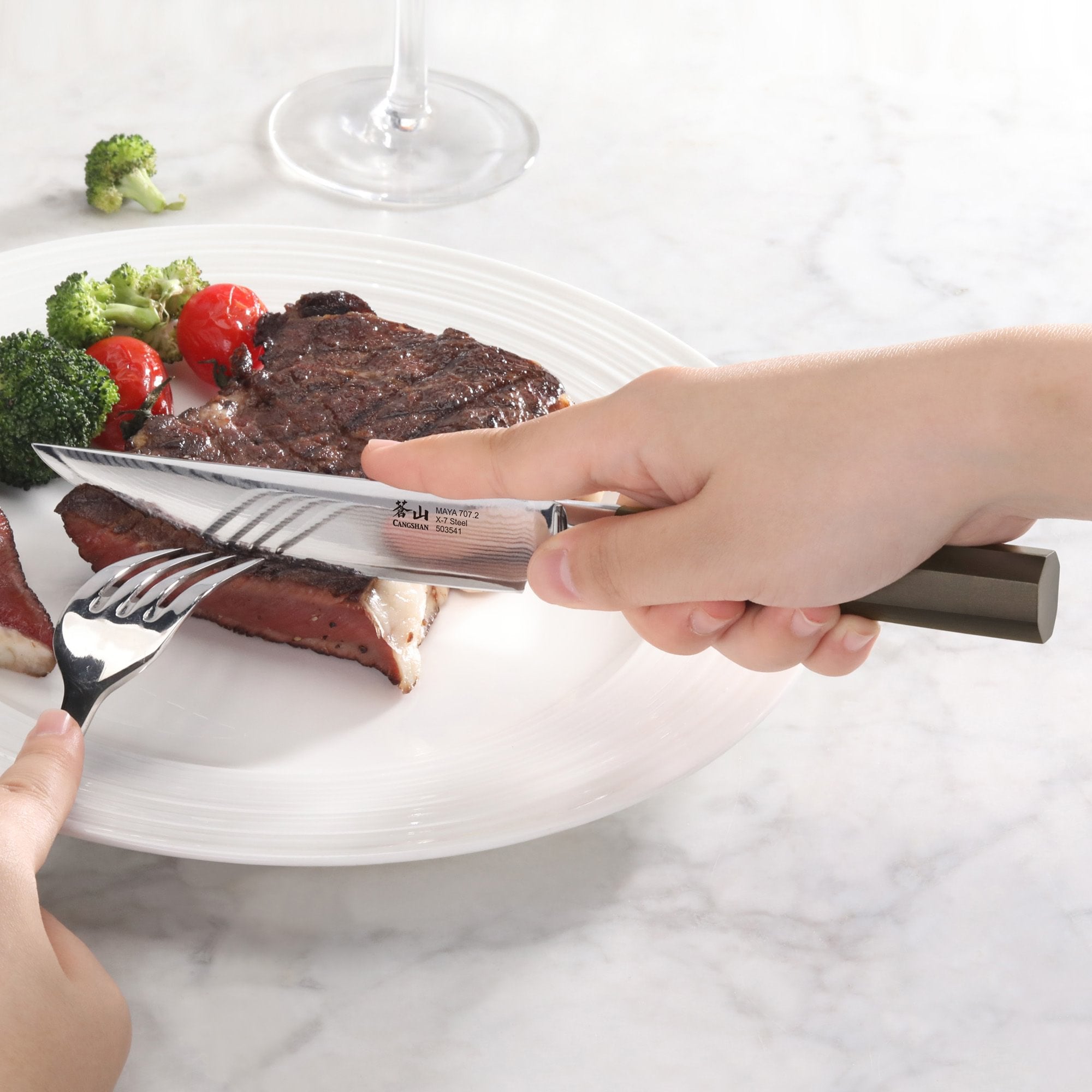 Cangshan 503756 MAYA Series 4-Piece Steak Knife Set