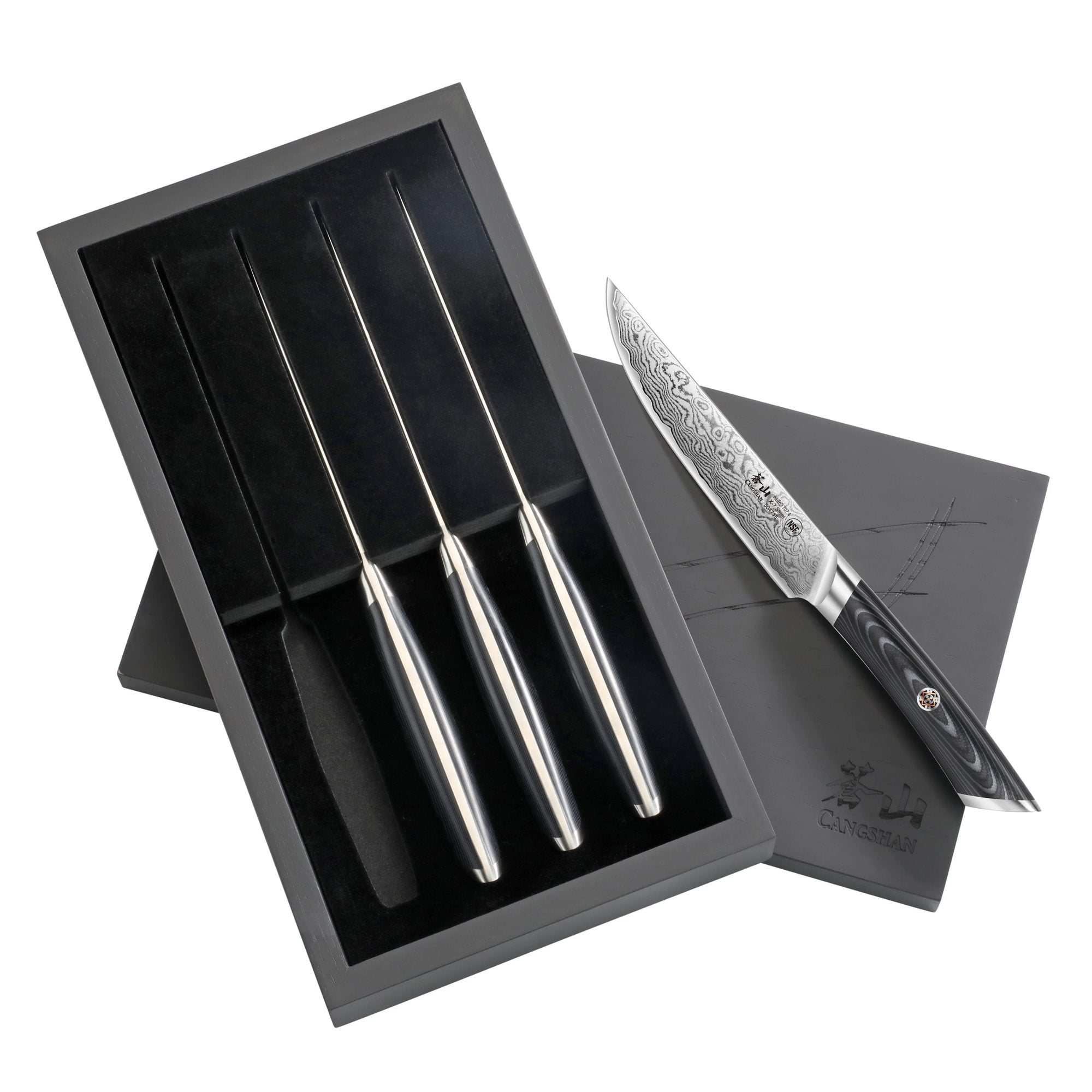 Cangshan 504326 KURO Series 4-Piece Steak Knife Set