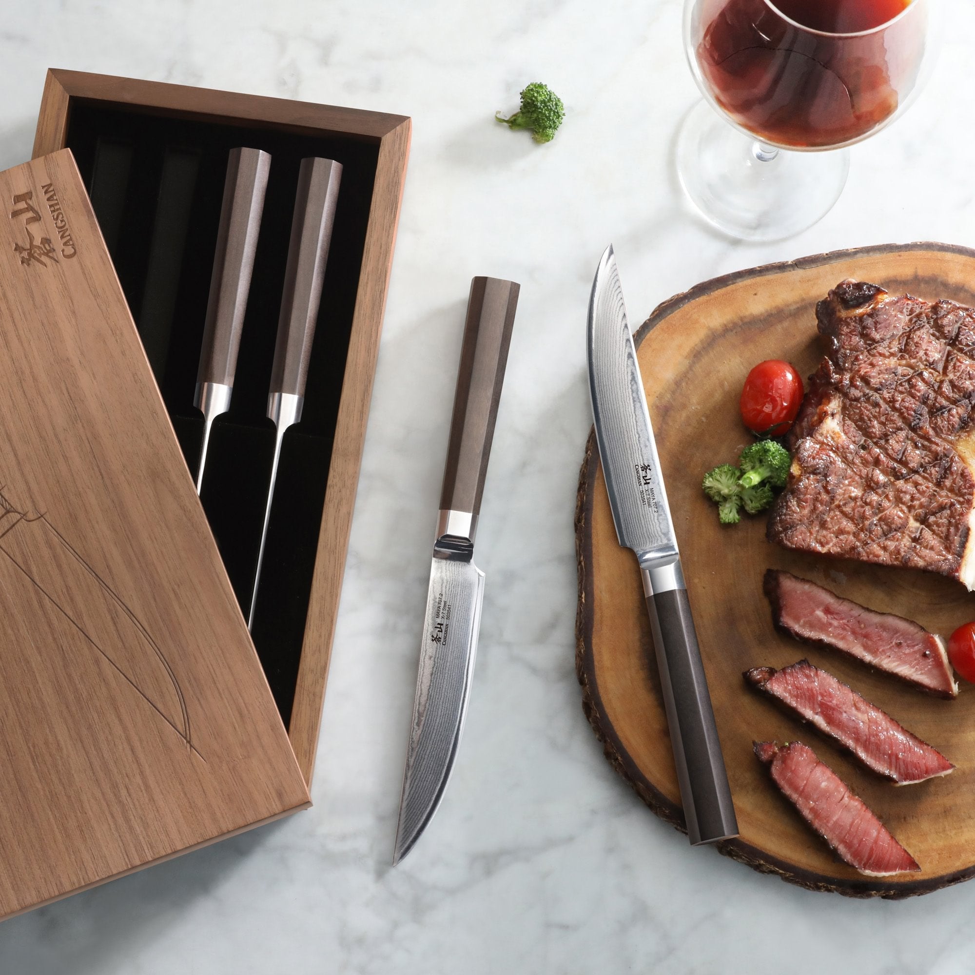 Cangshan 503756 MAYA Series 4-Piece Steak Knife Set