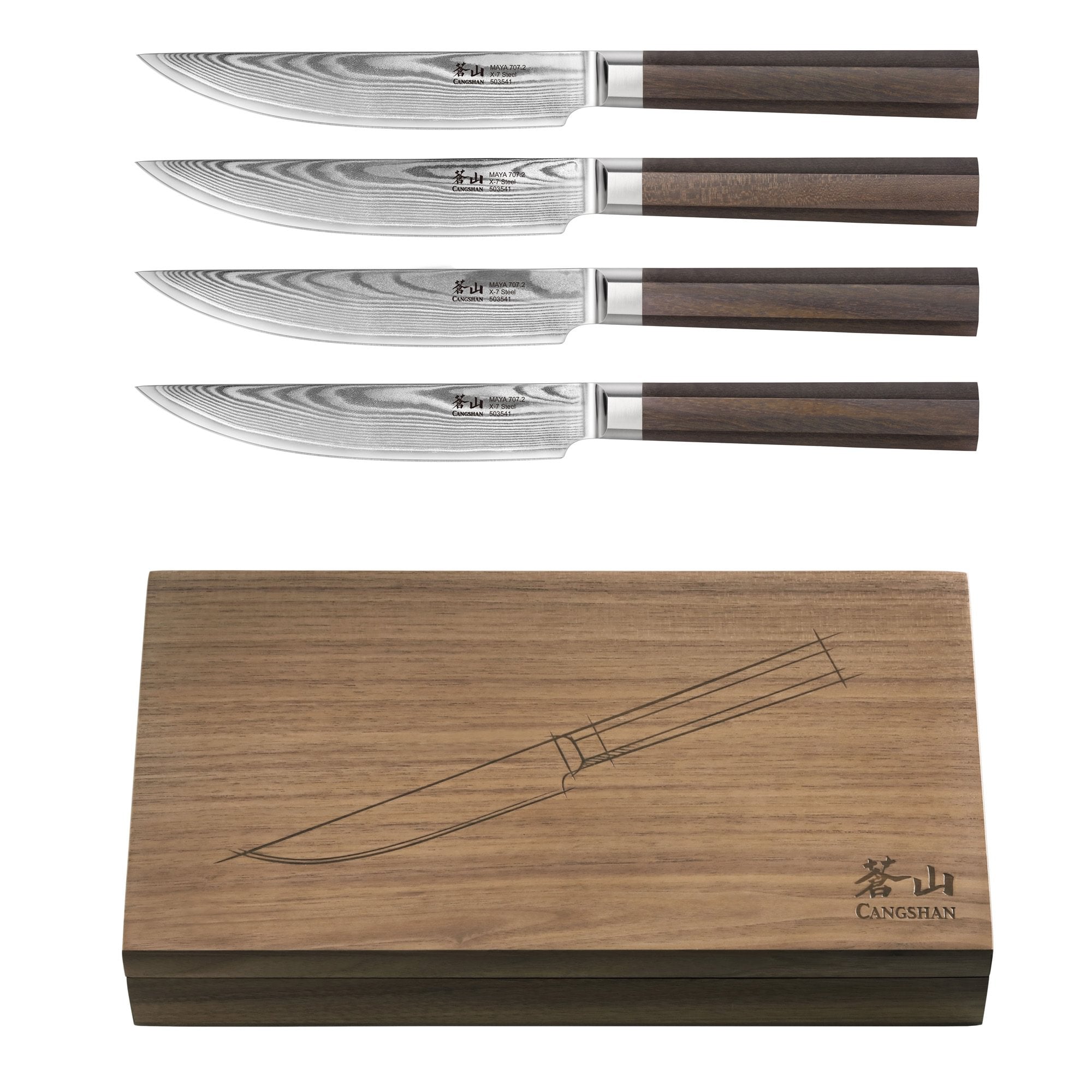 Cangshan 503756 MAYA Series 4-Piece Steak Knife Set