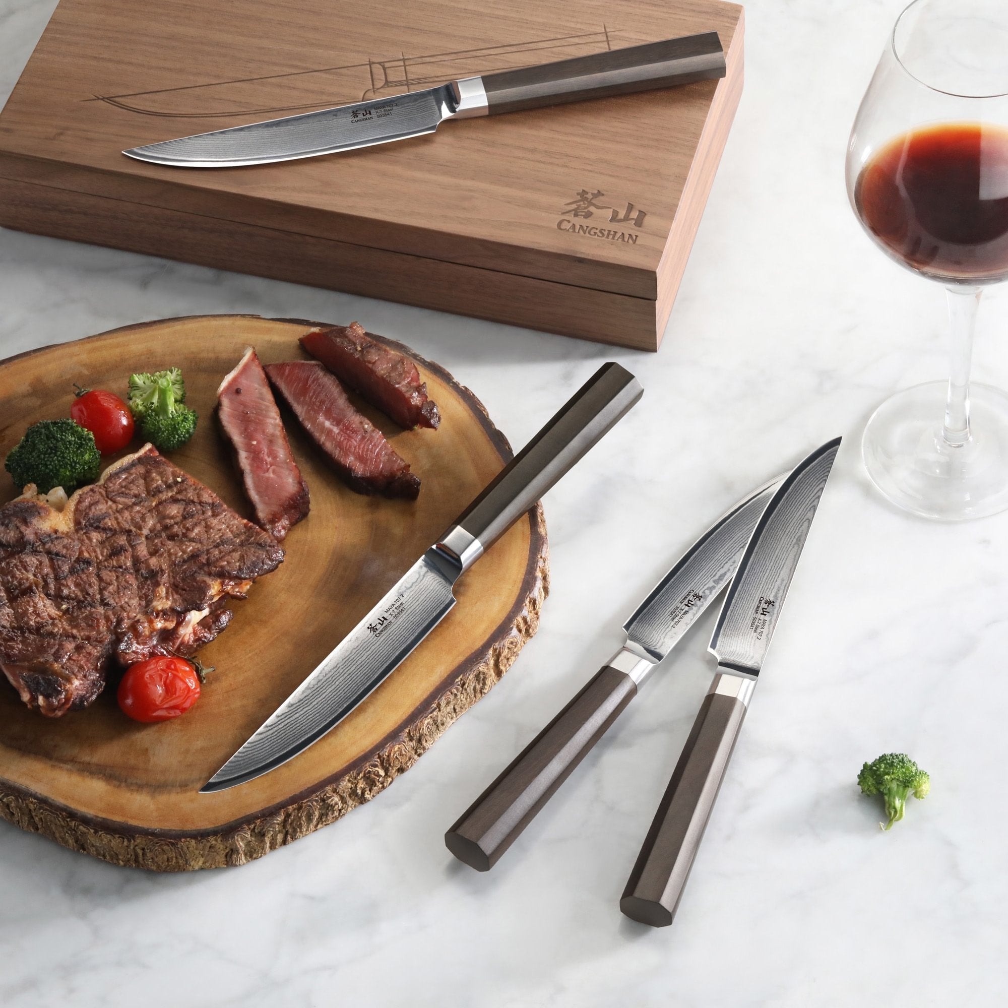 Cangshan 503756 MAYA Series 4-Piece Steak Knife Set