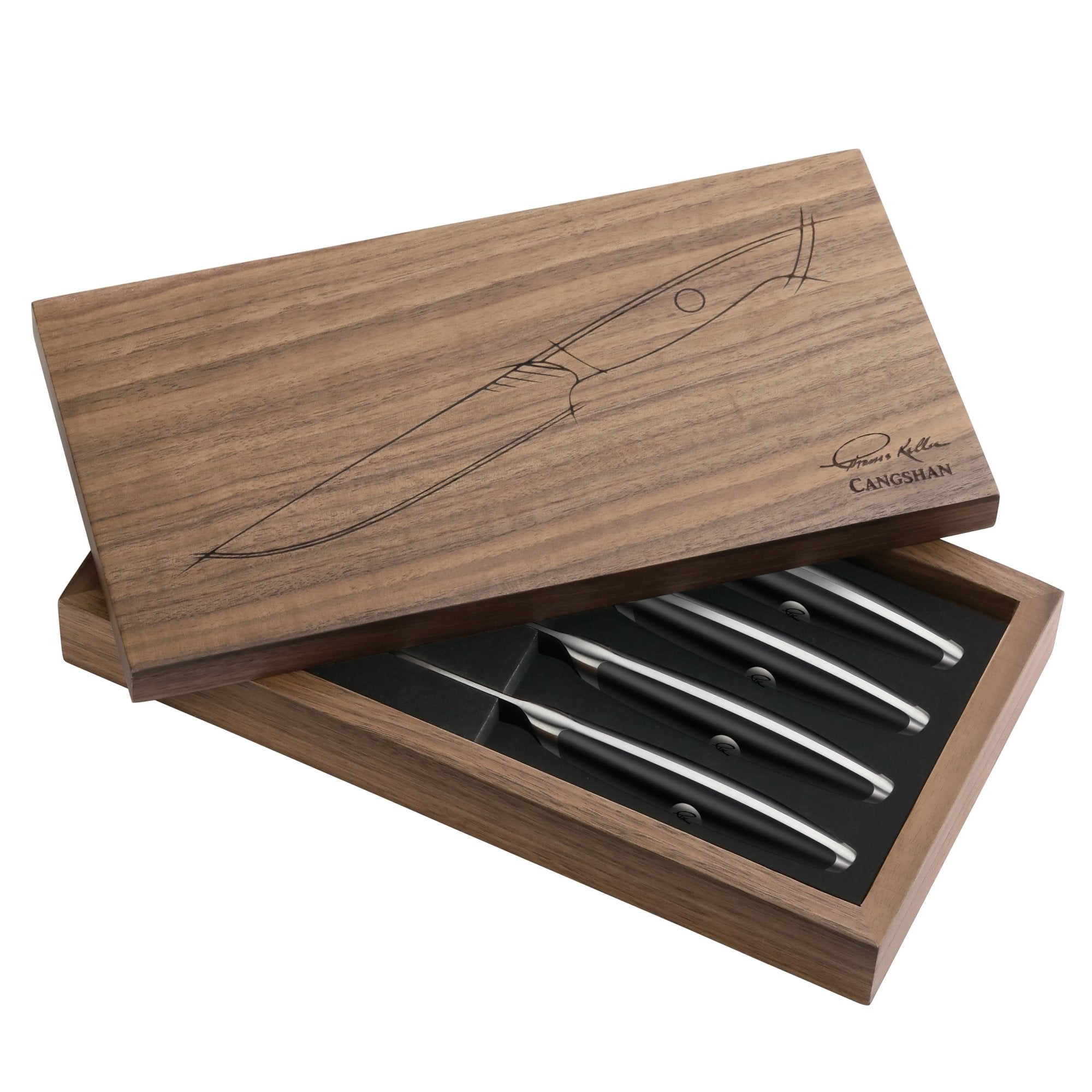 Cangshan 1023893 TKSC 4-Piece 5-Inch Steak Knife Set