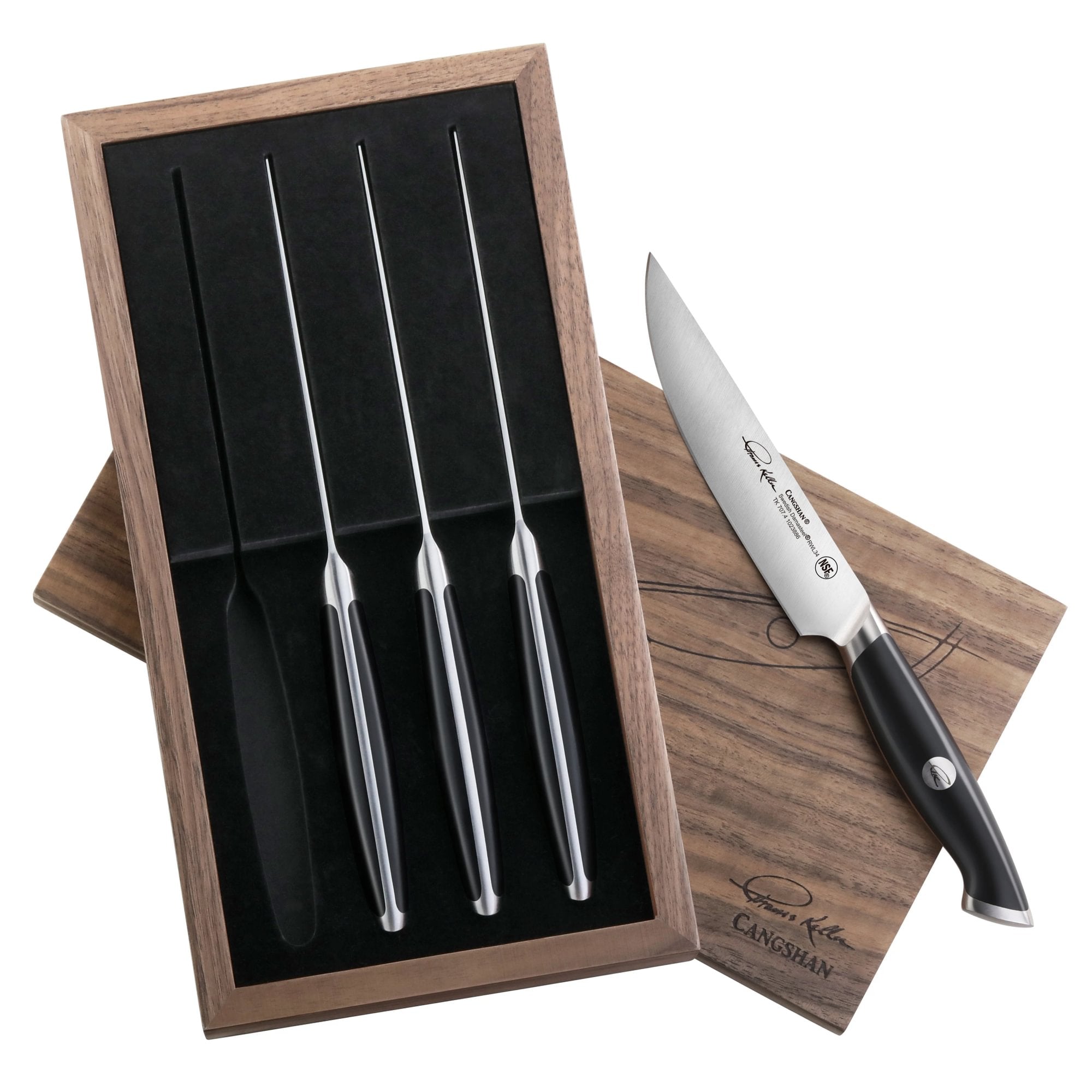 Cangshan 1023893 TKSC 4-Piece 5-Inch Steak Knife Set