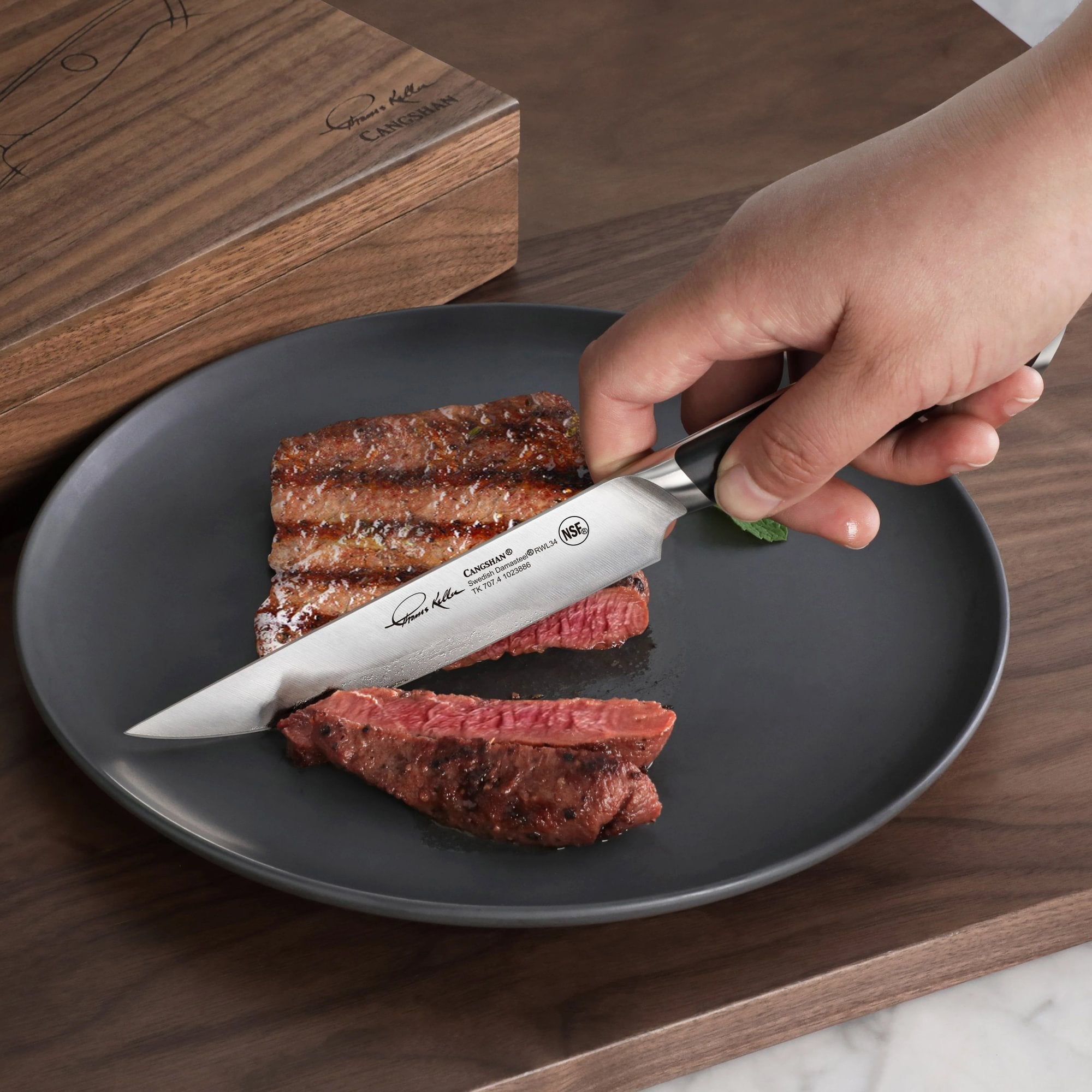 Cangshan 1023893 TKSC 4-Piece 5-Inch Steak Knife Set