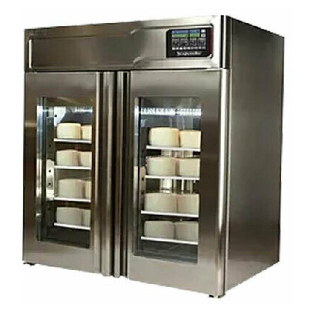 Omcan 45517 43 Inch Countertop Cheese Drying Cabinet Stainless Steel with 8 Shelves