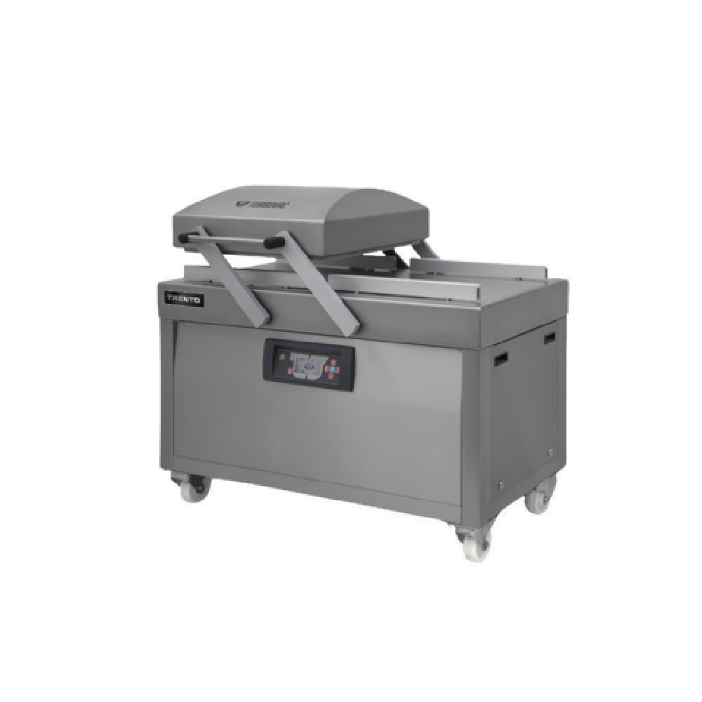 Omcan 59135 97 Inch Double Chamber Vacuum Packaging Machine with Stainless Steel Cover