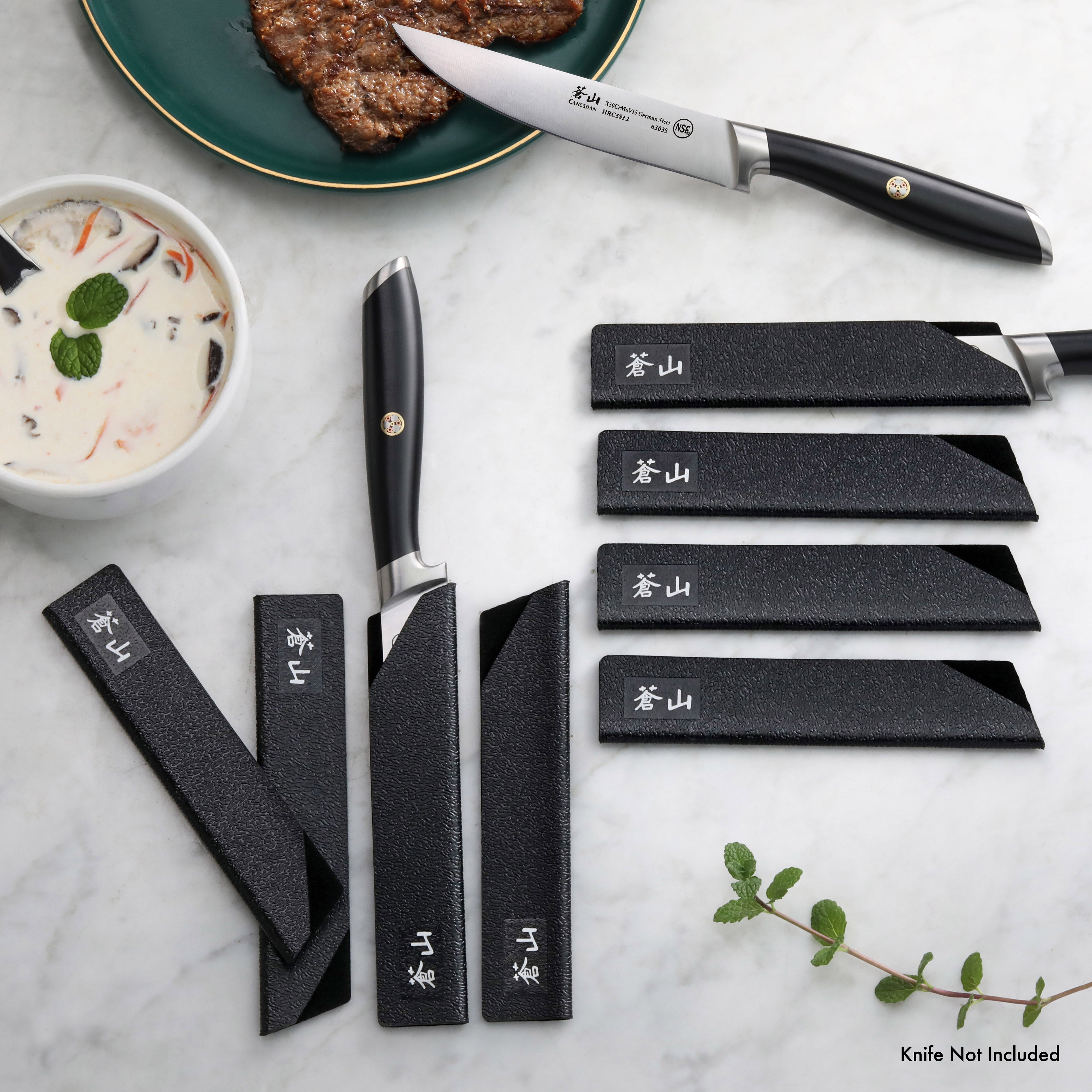 Cangshan 1026641 8-Piece Steak Knife Guard Set