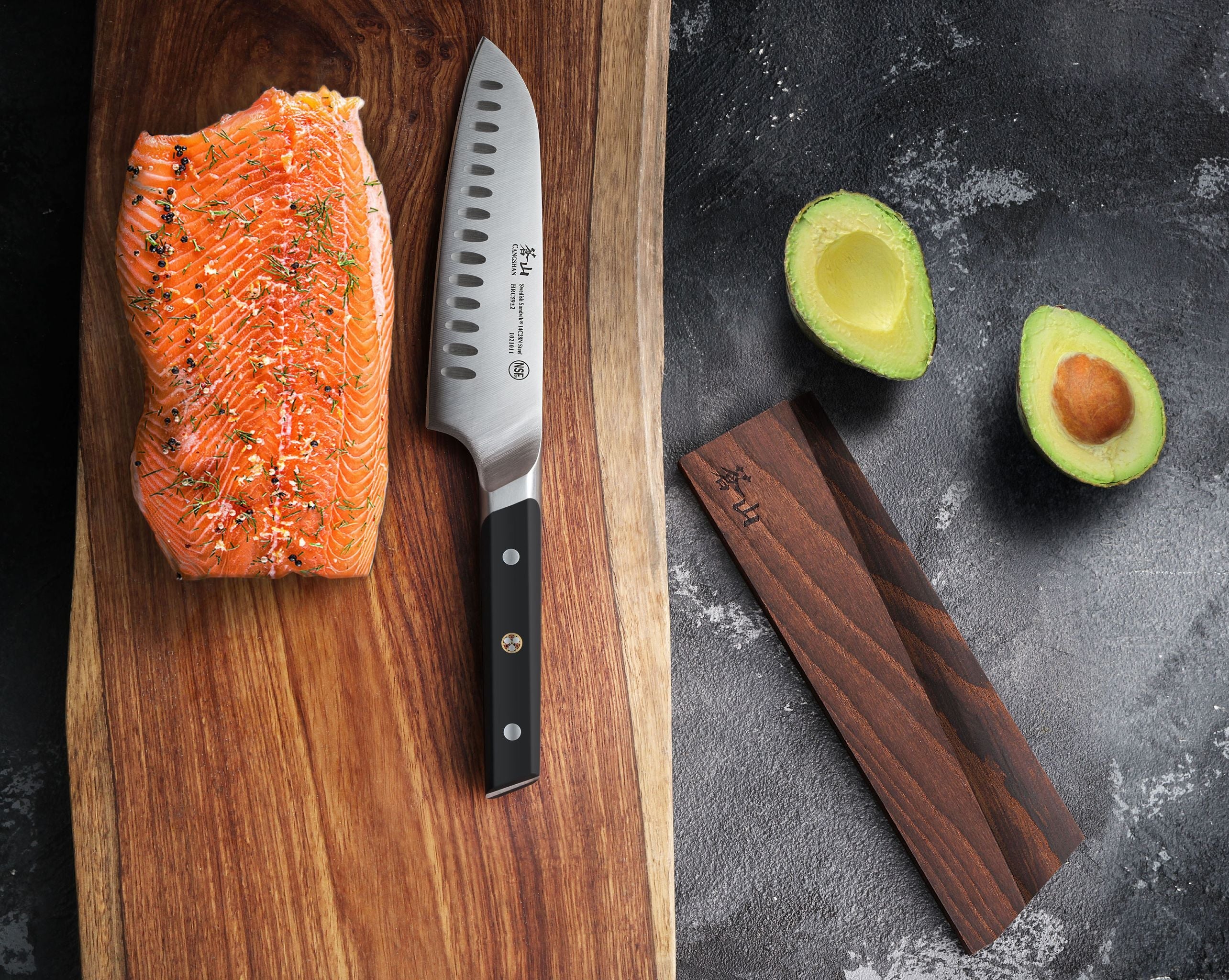 Cangshan 1021523 ANCHOR Magnetic Knife Sheath Only - 9-Inch Carving Knife