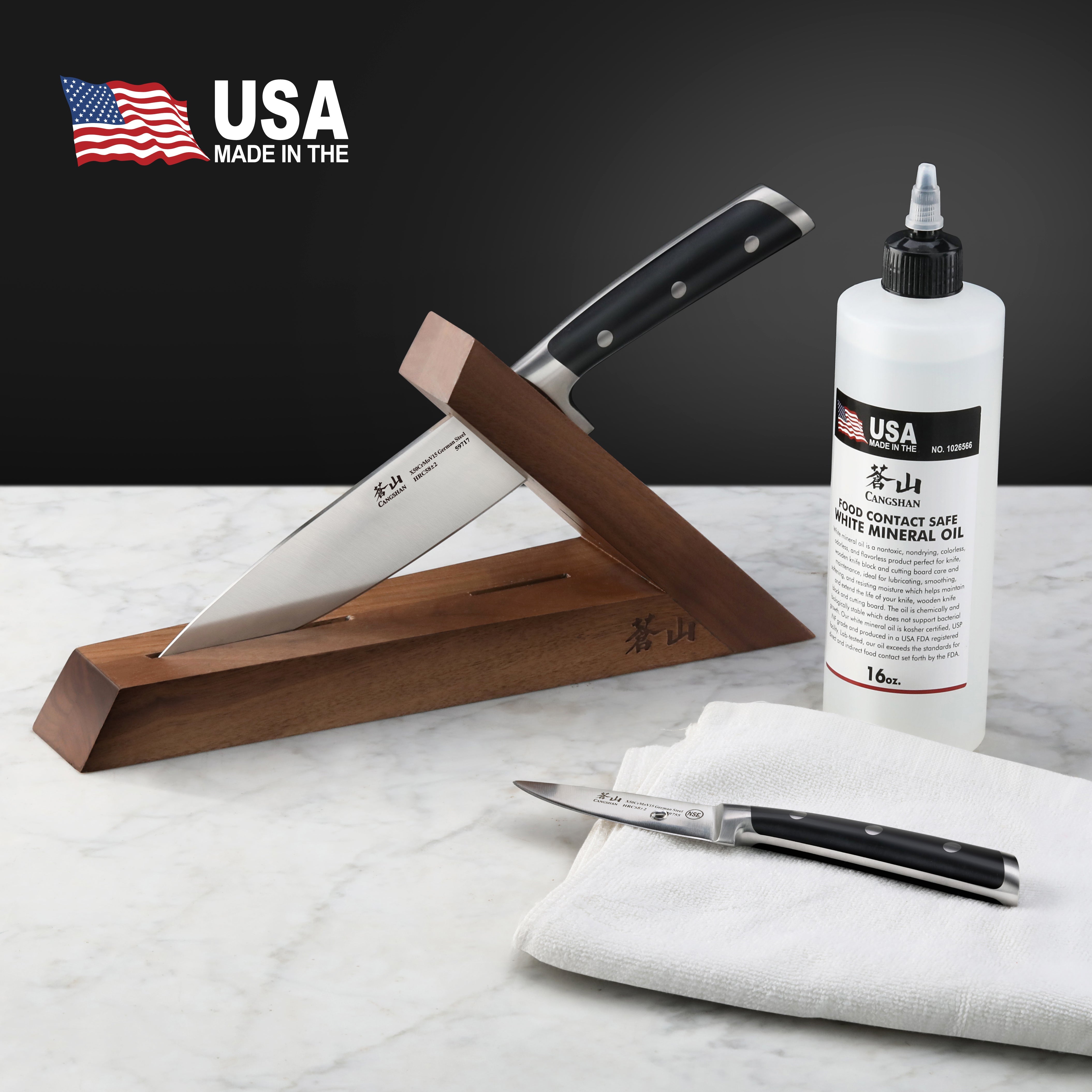 Cangshan 1026566 White Mineral Oil for Blade Protection