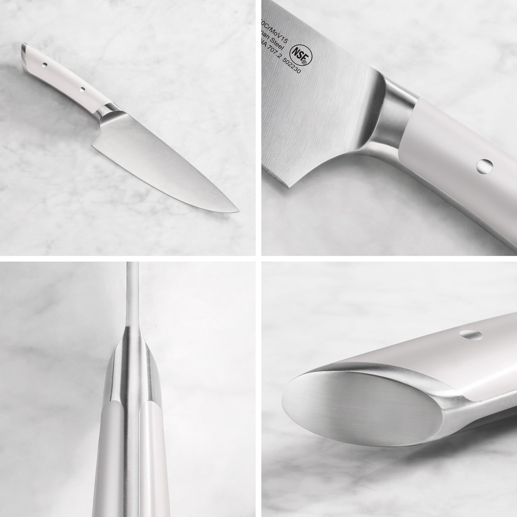Cangshan 503381 HELENA Series 3-Piece Starter Knife Set - 3-Piece / White